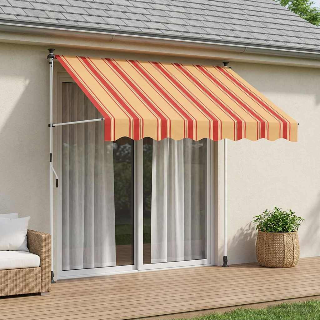 vidaXL Manuell einziehbare Markise Mehrfarbig 250 x 115 x 300 cm