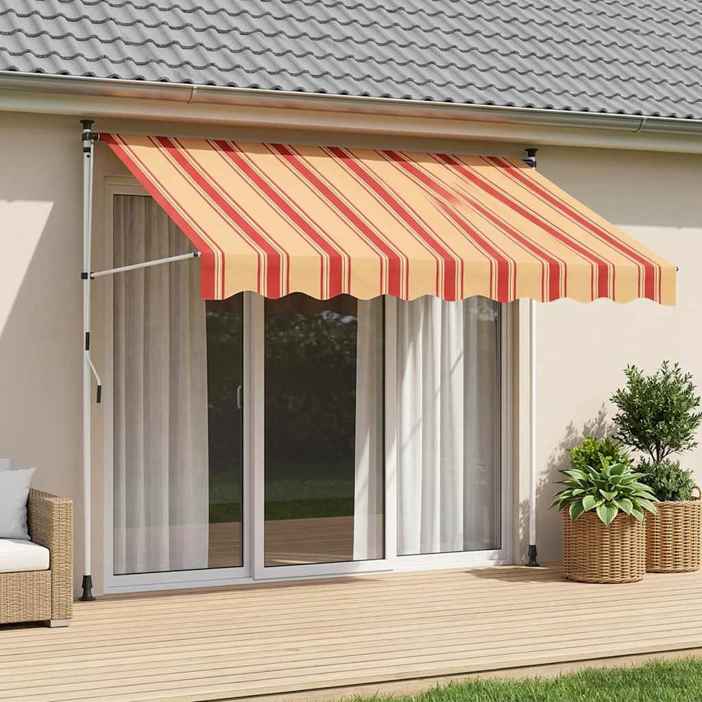 vidaXL Manuell einziehbare Markise Mehrfarbig 350 x 115 x 300 cm