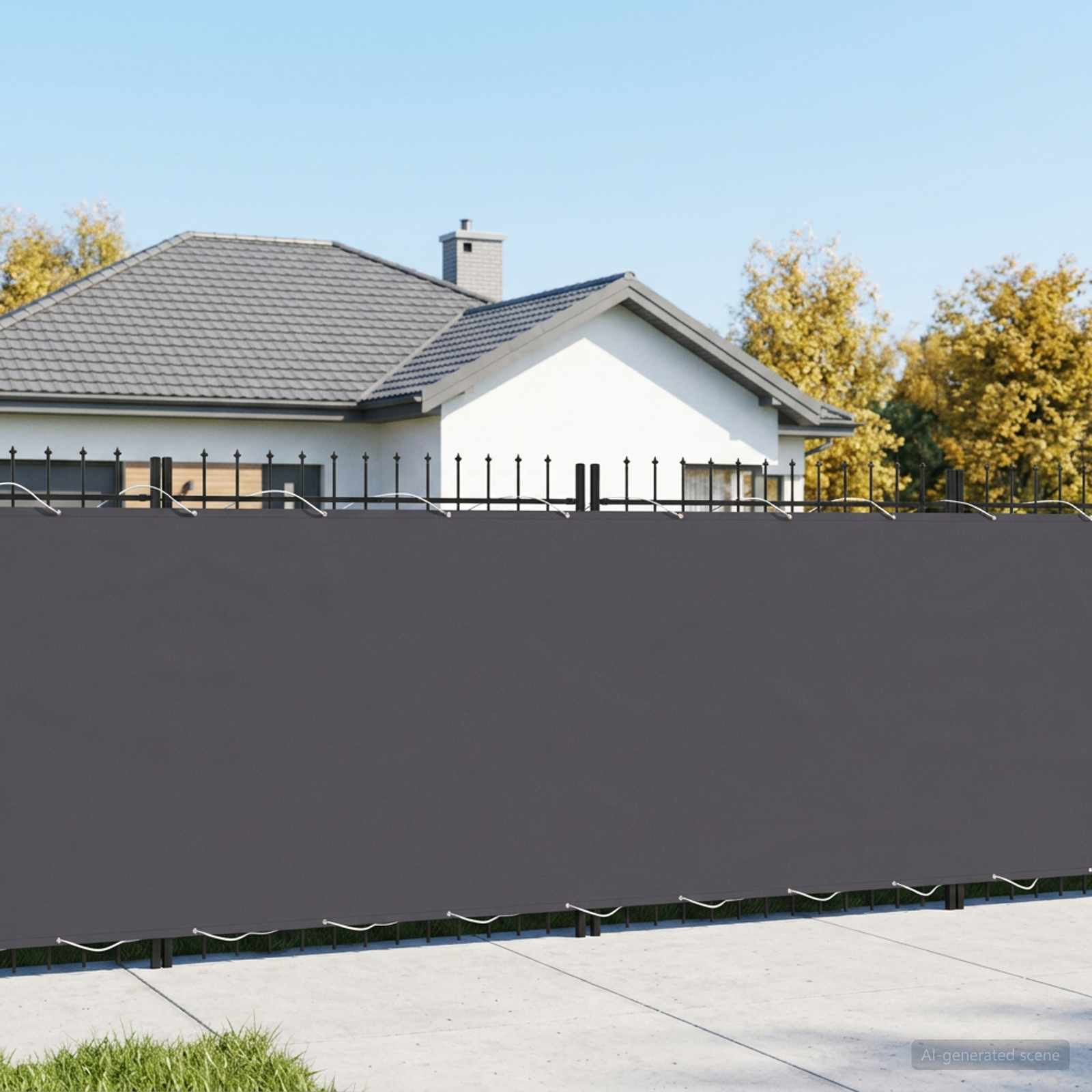 vidaXL Balkon Sichtschutz 1,8 x 25 m Stoff mit PU-Beschichtung