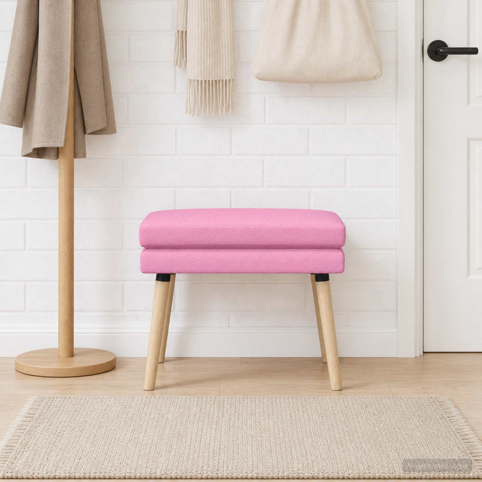vidaXL Doppellagige Bank Rosa 60 x 40 x 46 cm Stoff