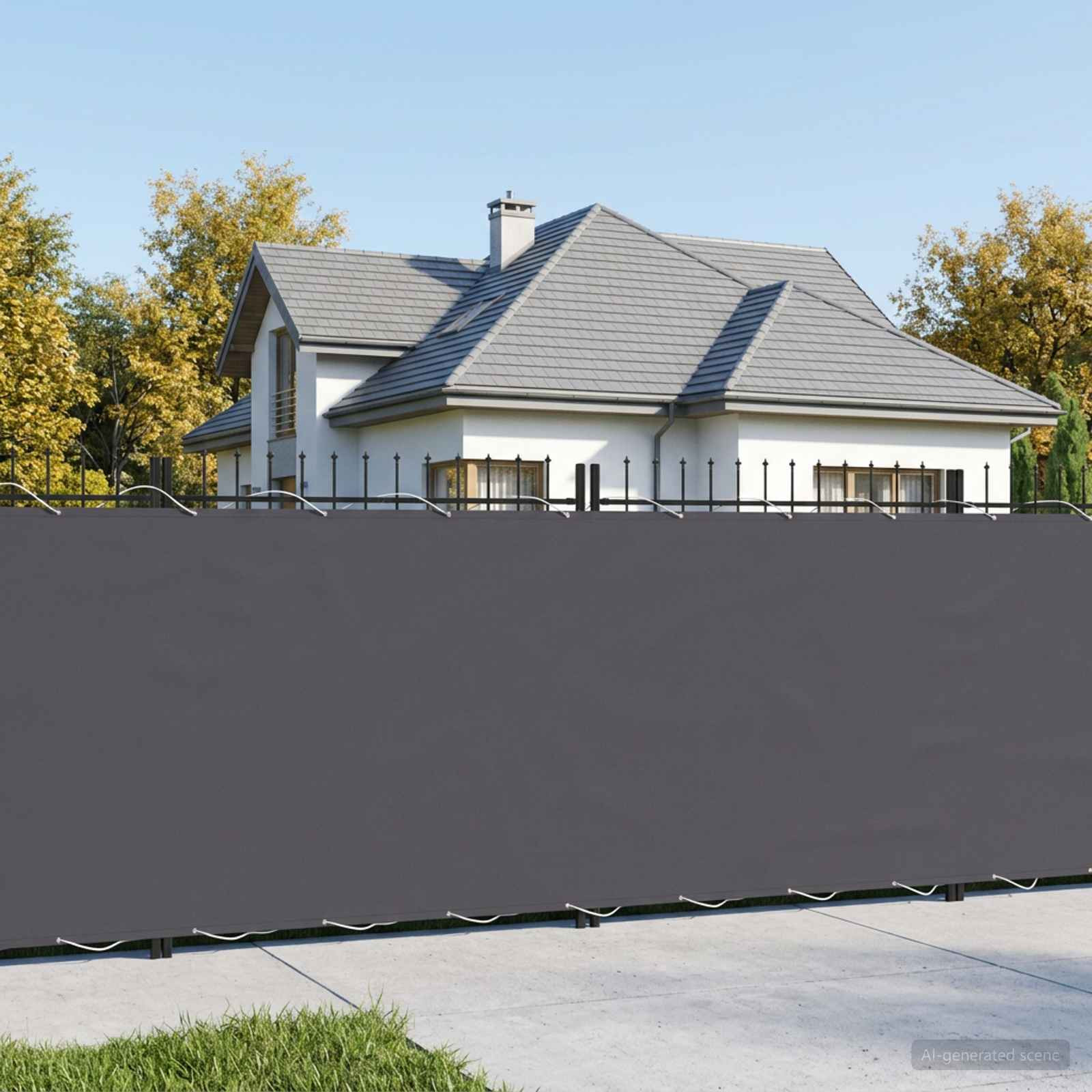 vidaXL Balkon Sichtschutz 150 x 400 cm Stoff mit PU-Beschichtung