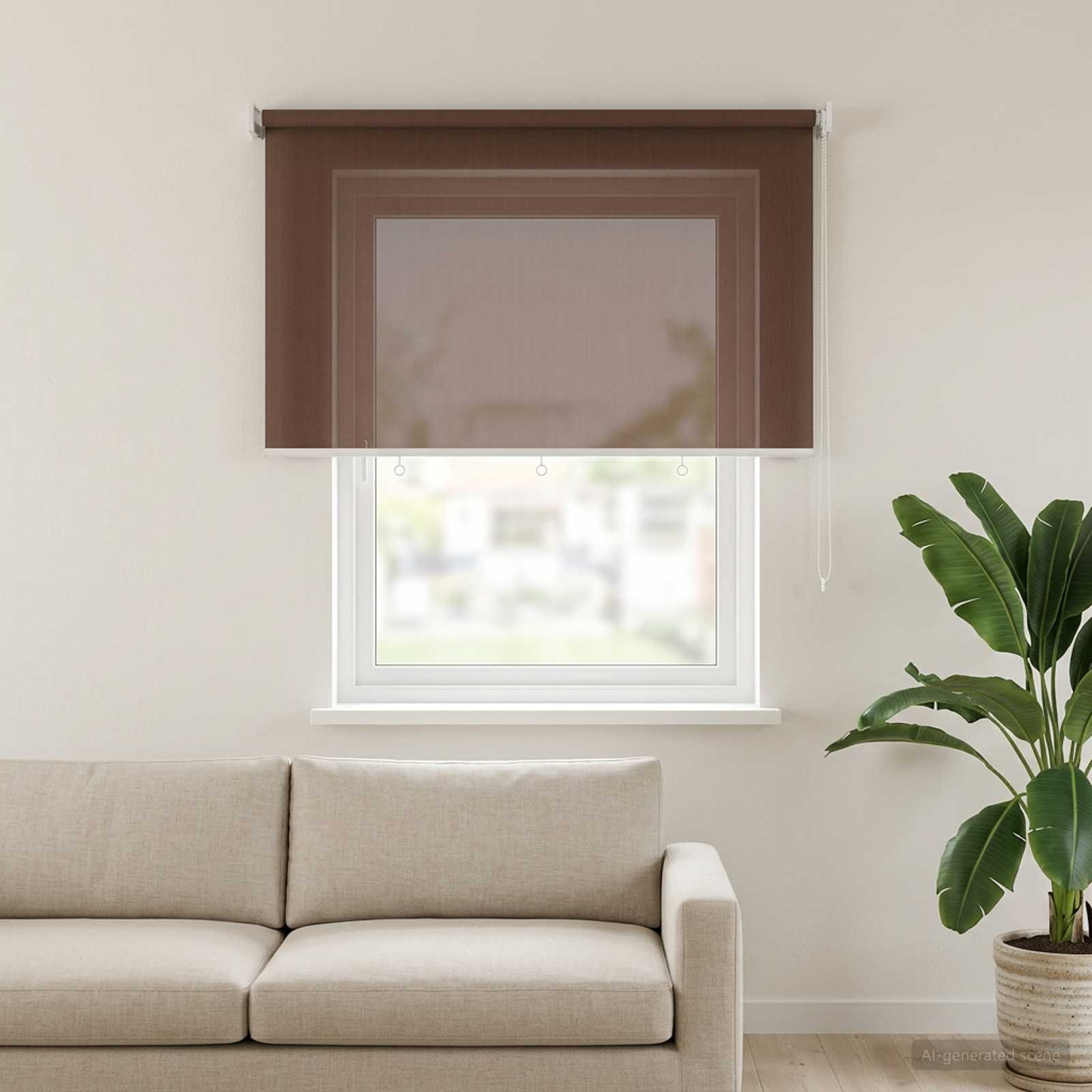 vidaXL Außenrollo 90% UV-Block Taupe 240 x 140 cm HDPE