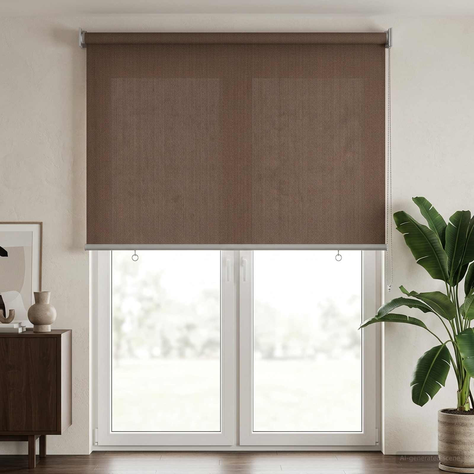 vidaXL Außenrollo 90% UV-Block Taupe 60 x 230 cm HDPE
