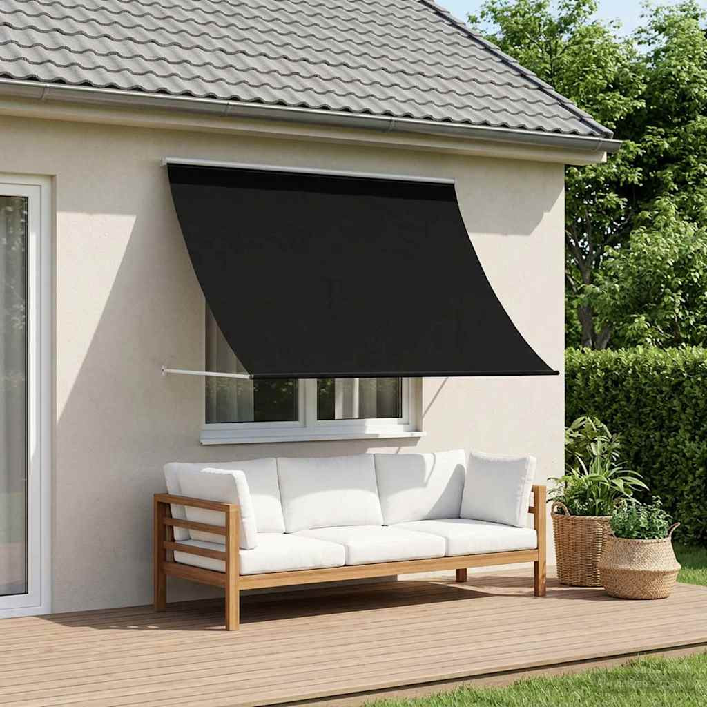 vidaXL Markise Schwarz 400 x 150 cm