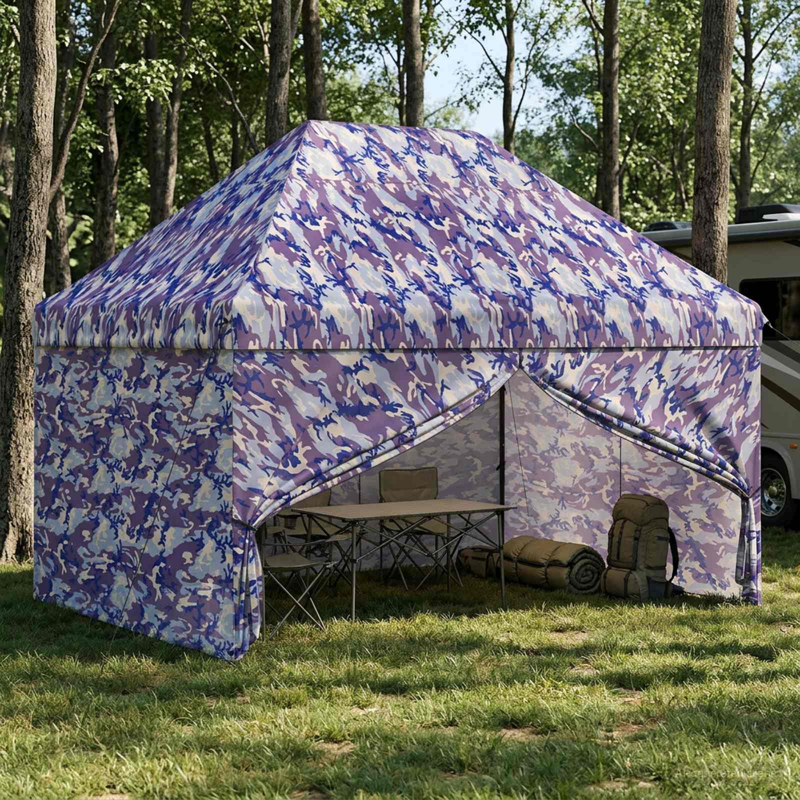 vidaXL Pop-up Pavillon mit 4 Seitenwänden 2,95 x 4,1 m