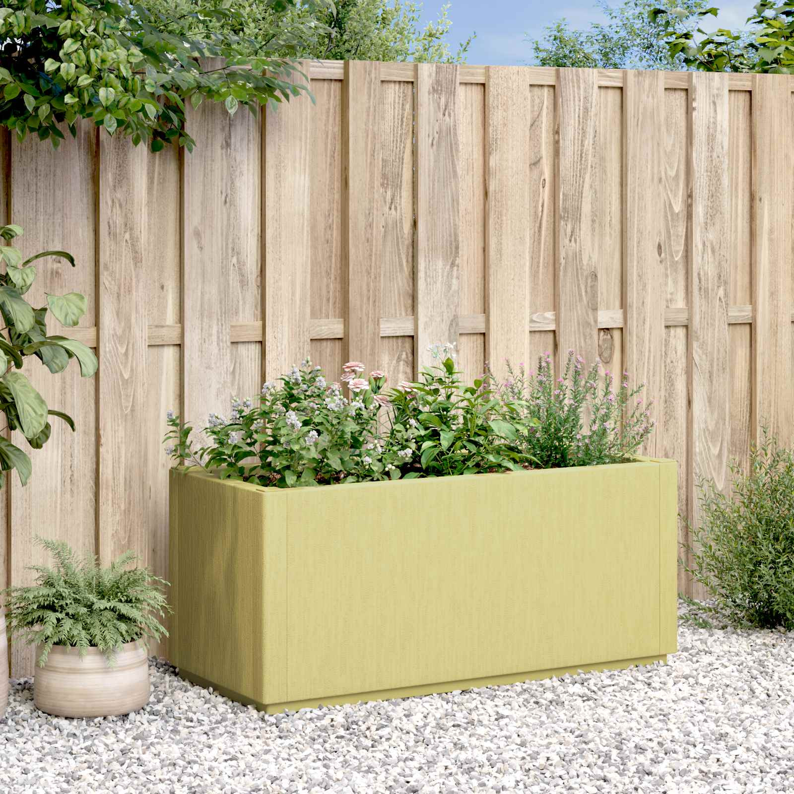 vidaXL Gartenblumenbox Grün 80 x 36 x 35 cm PP
