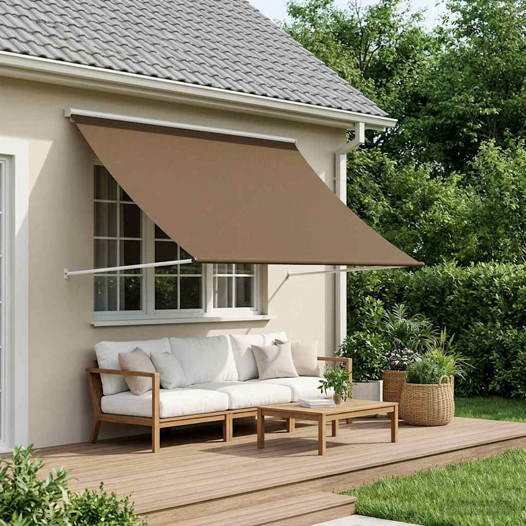vidaXL Markise Taupe 350 x 150 cm