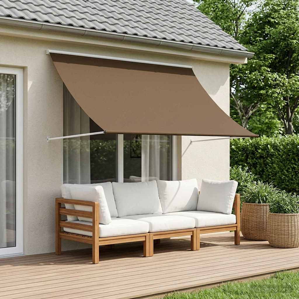 vidaXL Markise Taupe 400 x 150 cm