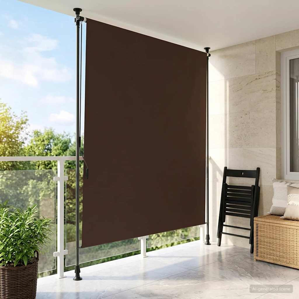 vidaXL Outdoor Rollo Braun 120 x 270 cm