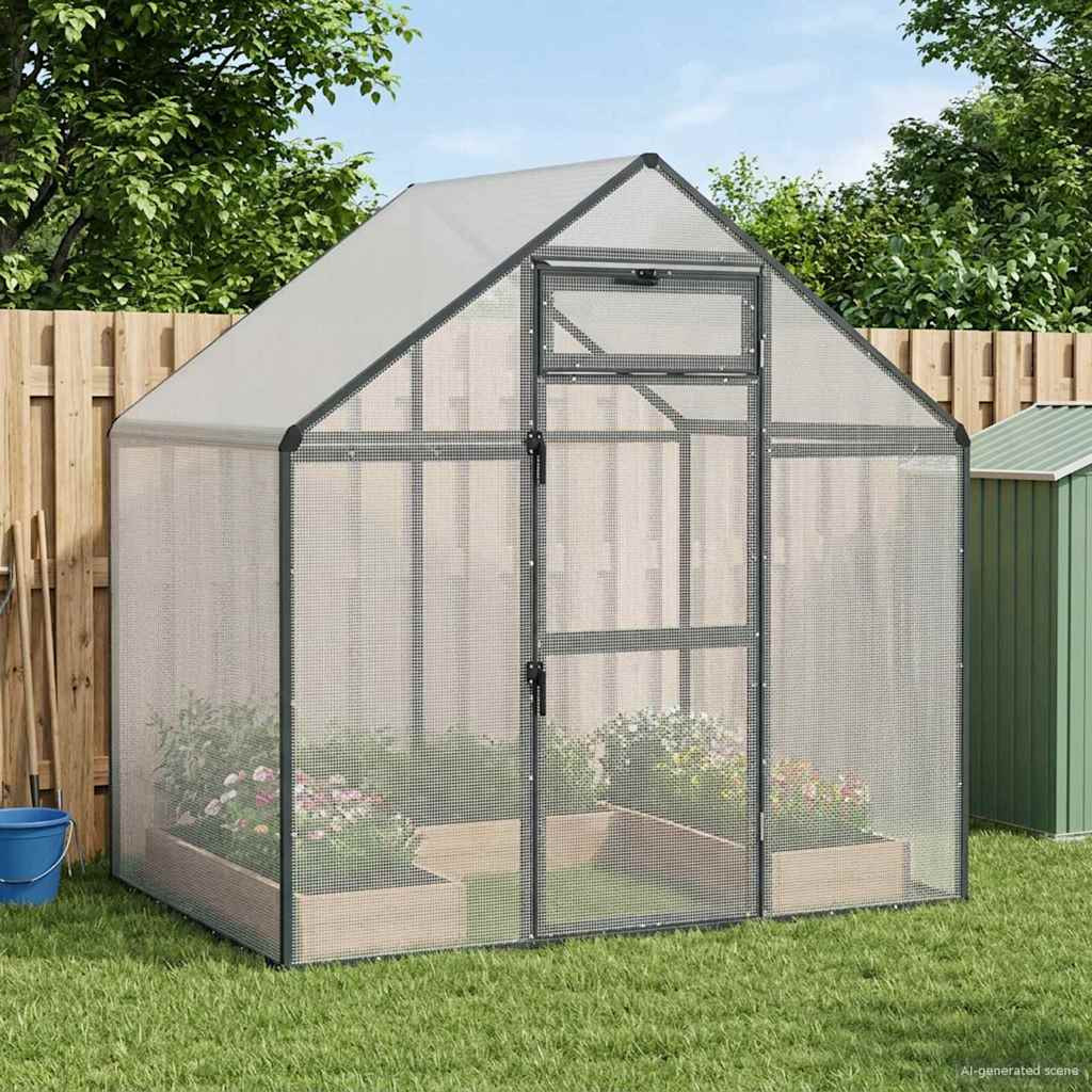 vidaXL Vogelkäfig Anthrazit 181,5 x 112 x 173,5 cm