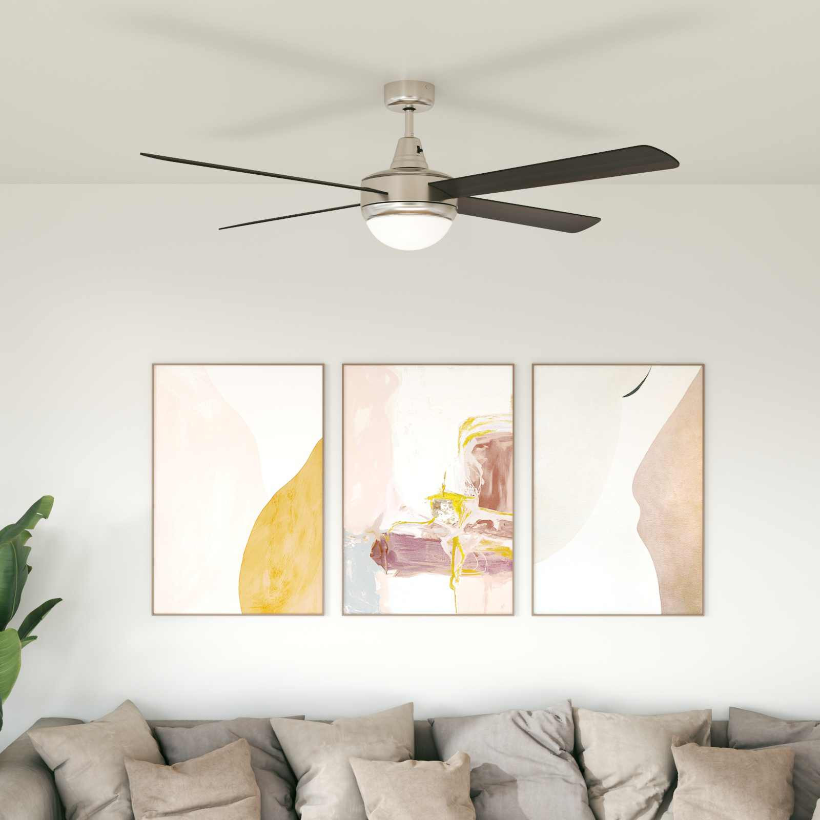 vidaXL Deckenventilator mit Licht und Fernbedienung Ø 130 cm