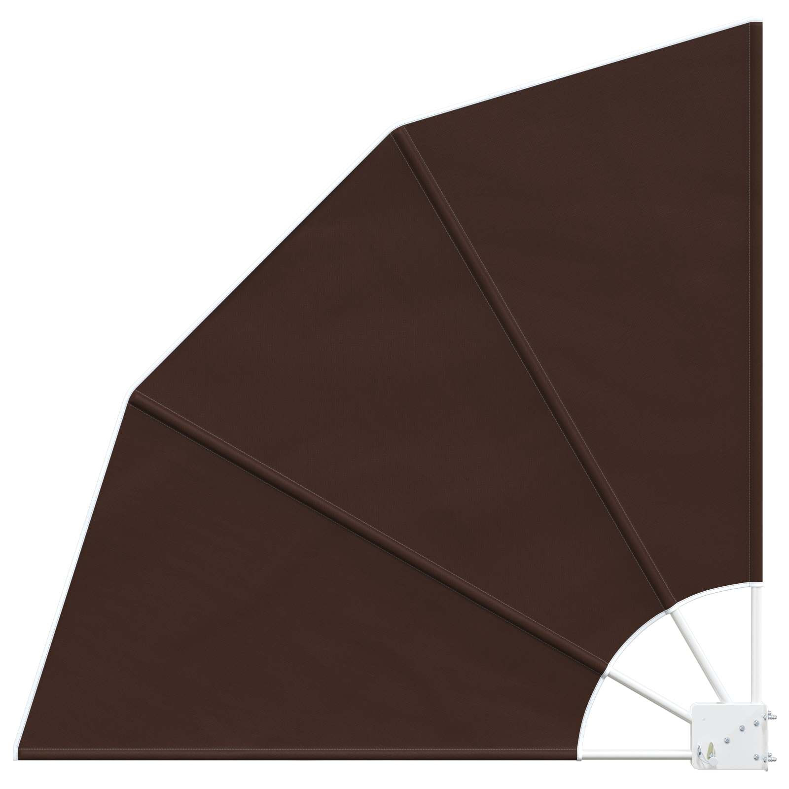 vidaXL Balkon Sichtschutz 140 x 140 cm Polyester Braun