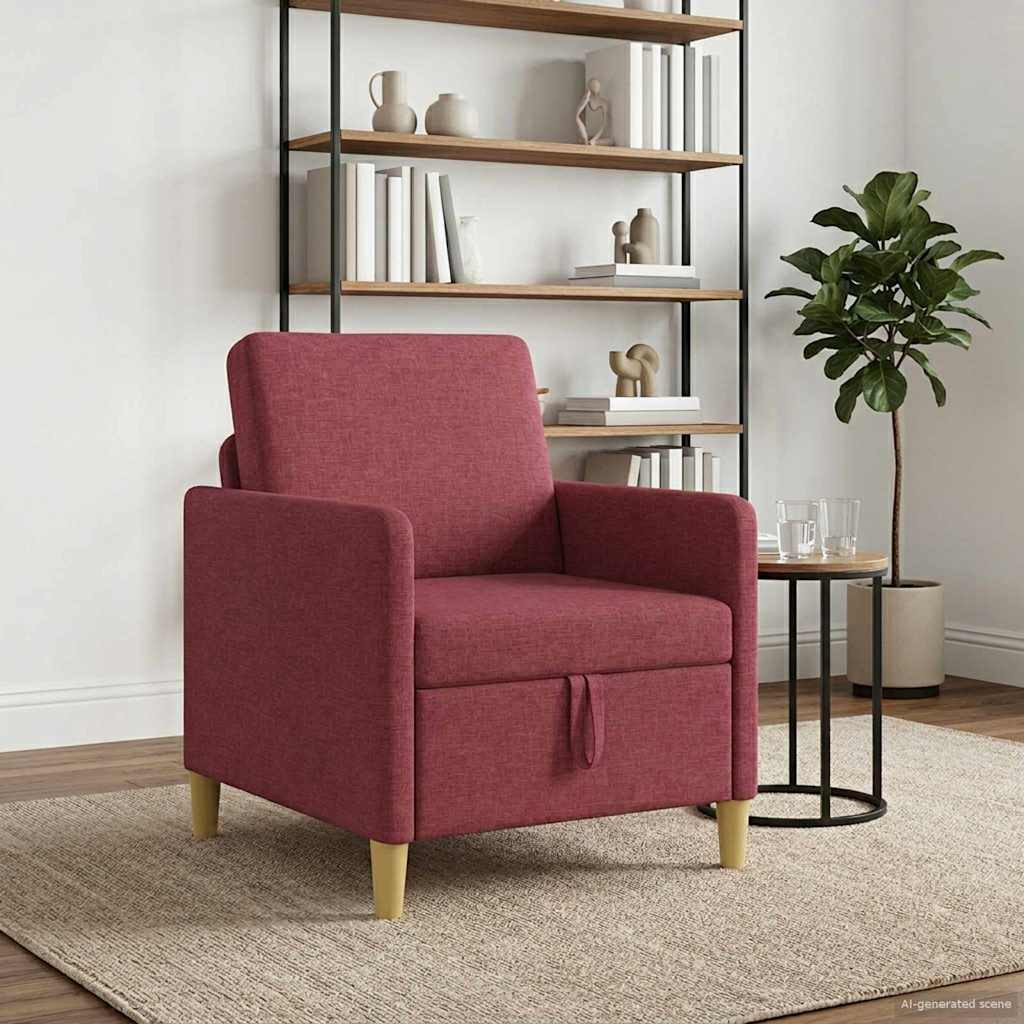 vidaXL Sofa mit Stauraum Weinrot 72 x 78 x 87 cm Polyester