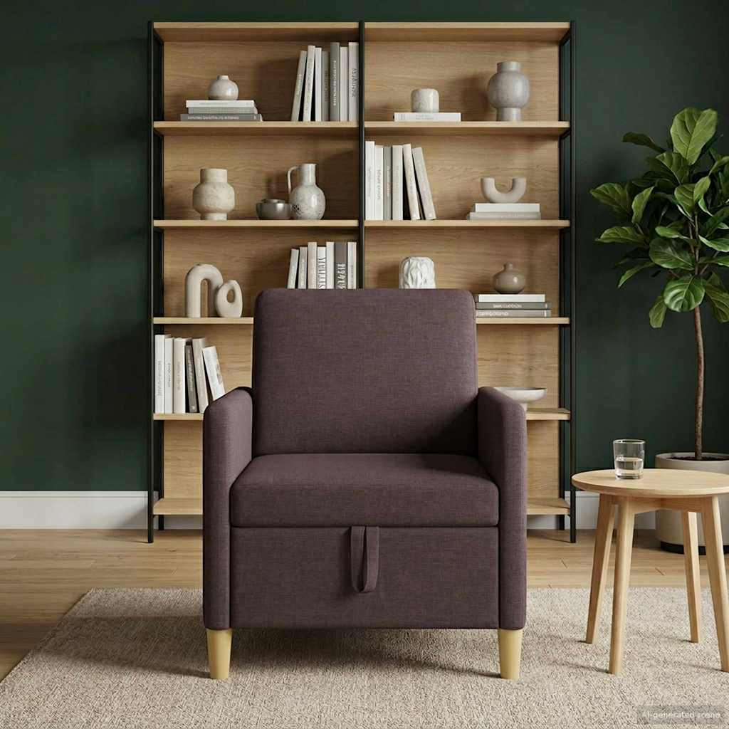 vidaXL Sofa mit Stauraum Dunkelbraun 72 x 78 x 87 cm Polyester
