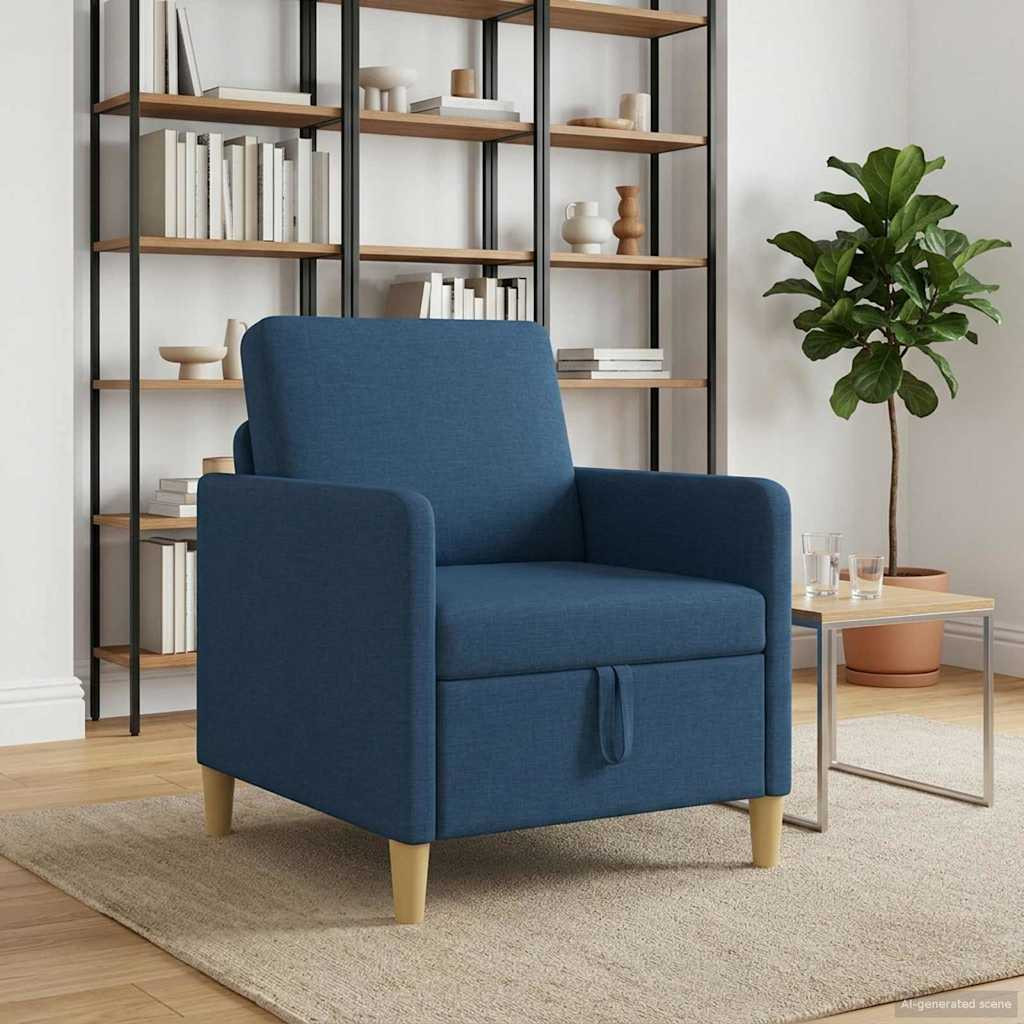 vidaXL Sofa mit Stauraum Blau 72 x 78 x 87 cm Polyester