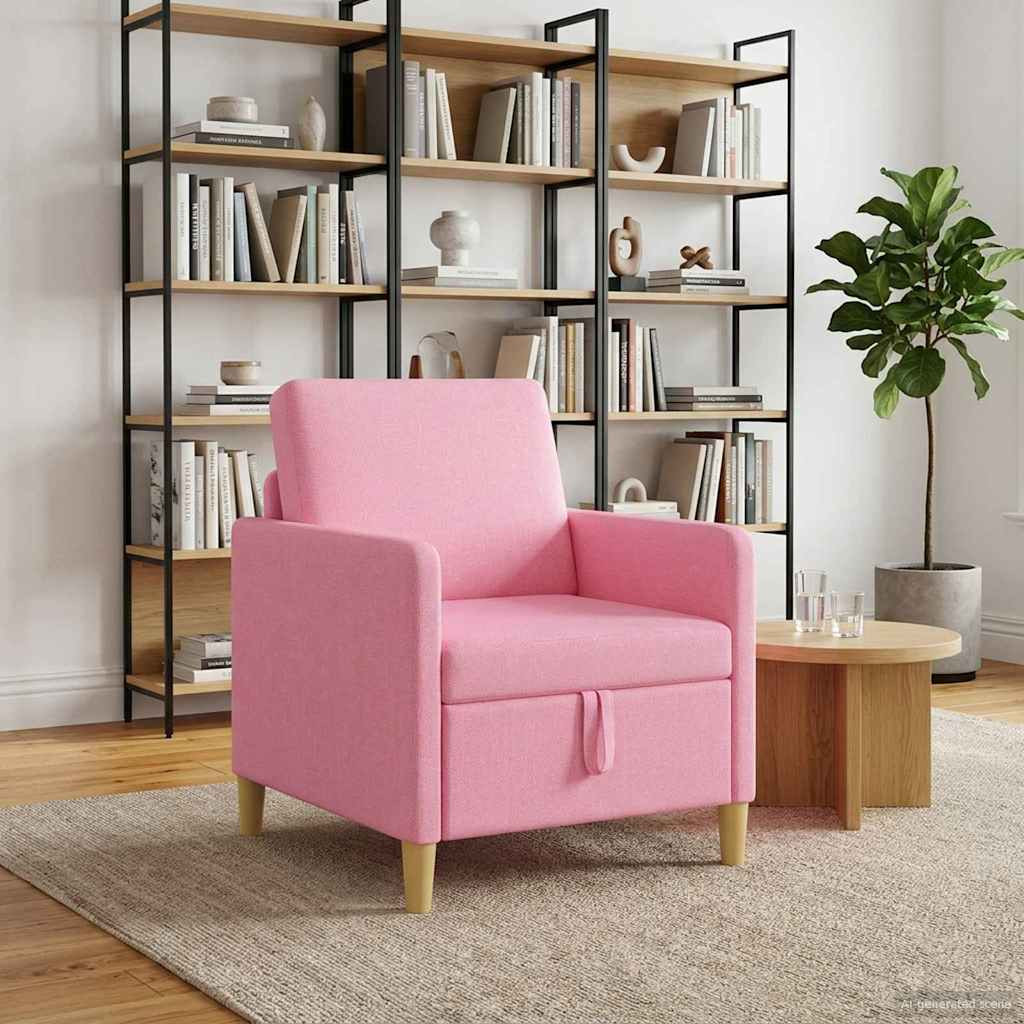 vidaXL Sofa mit Stauraum Rosa 72 x 78 x 87 cm Polyester