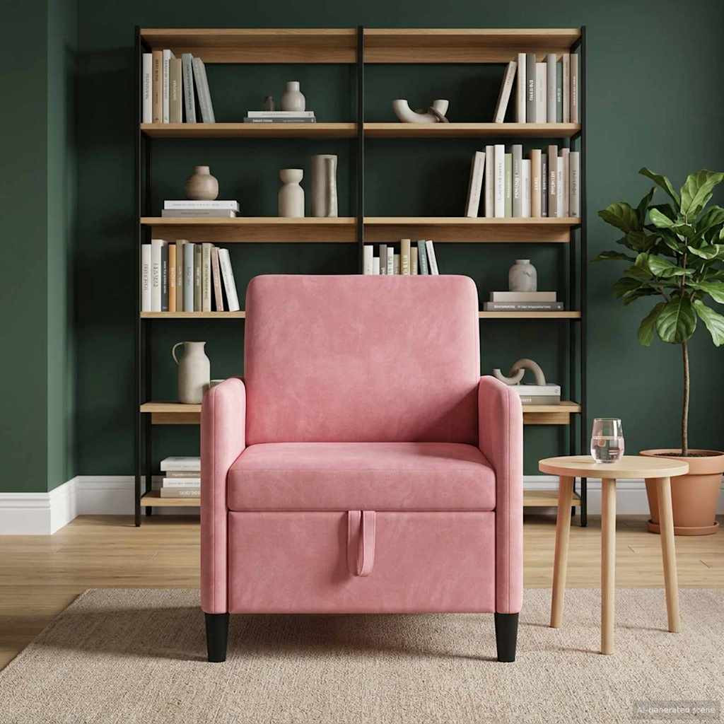 vidaXL Sofa mit Stauraum Rosa 72 x 78 x 87 cm Polyester