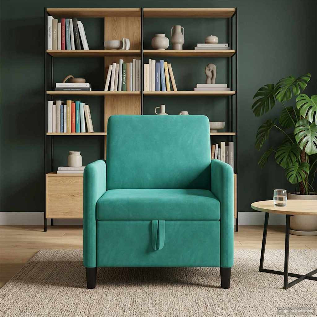vidaXL Sofa mit Stauraum Türkis 72 x 78 x 87 cm Polyester