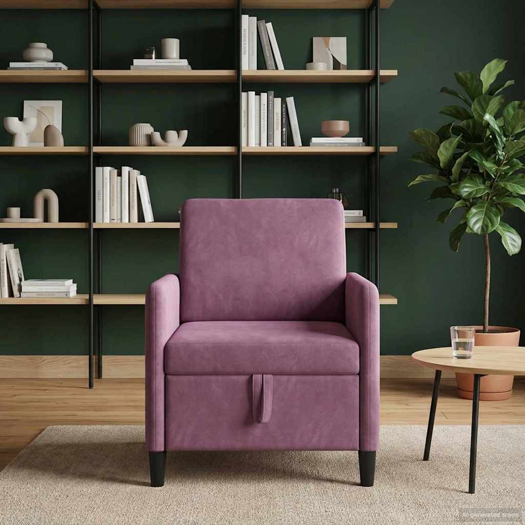 vidaXL Sofa mit Stauraum Lila 72 x 78 x 87 cm Polyester