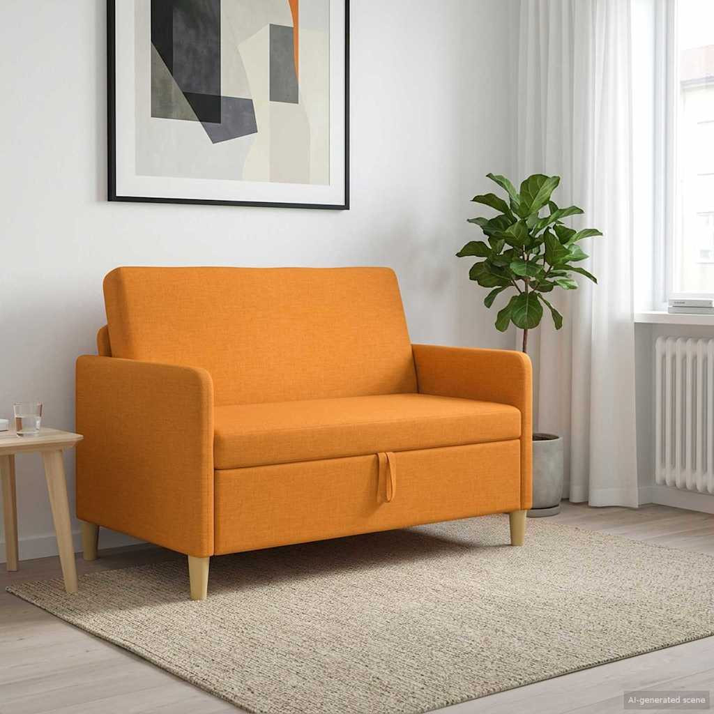 vidaXL Sofa mit Stauraum Dunkelgelb 122 x 78 x 87 cm Polyester