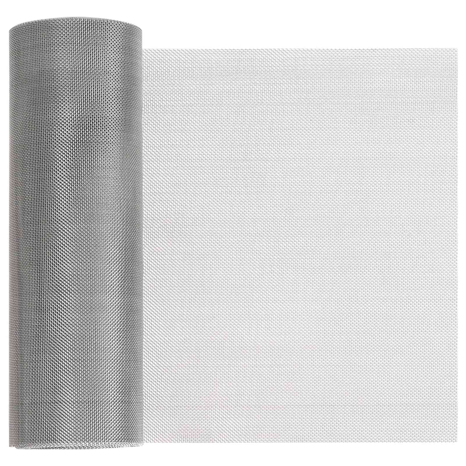vidaXL Mesh Bildschirm 20 x 2000 cm 30 Mesh Edelstahl 201 Silber