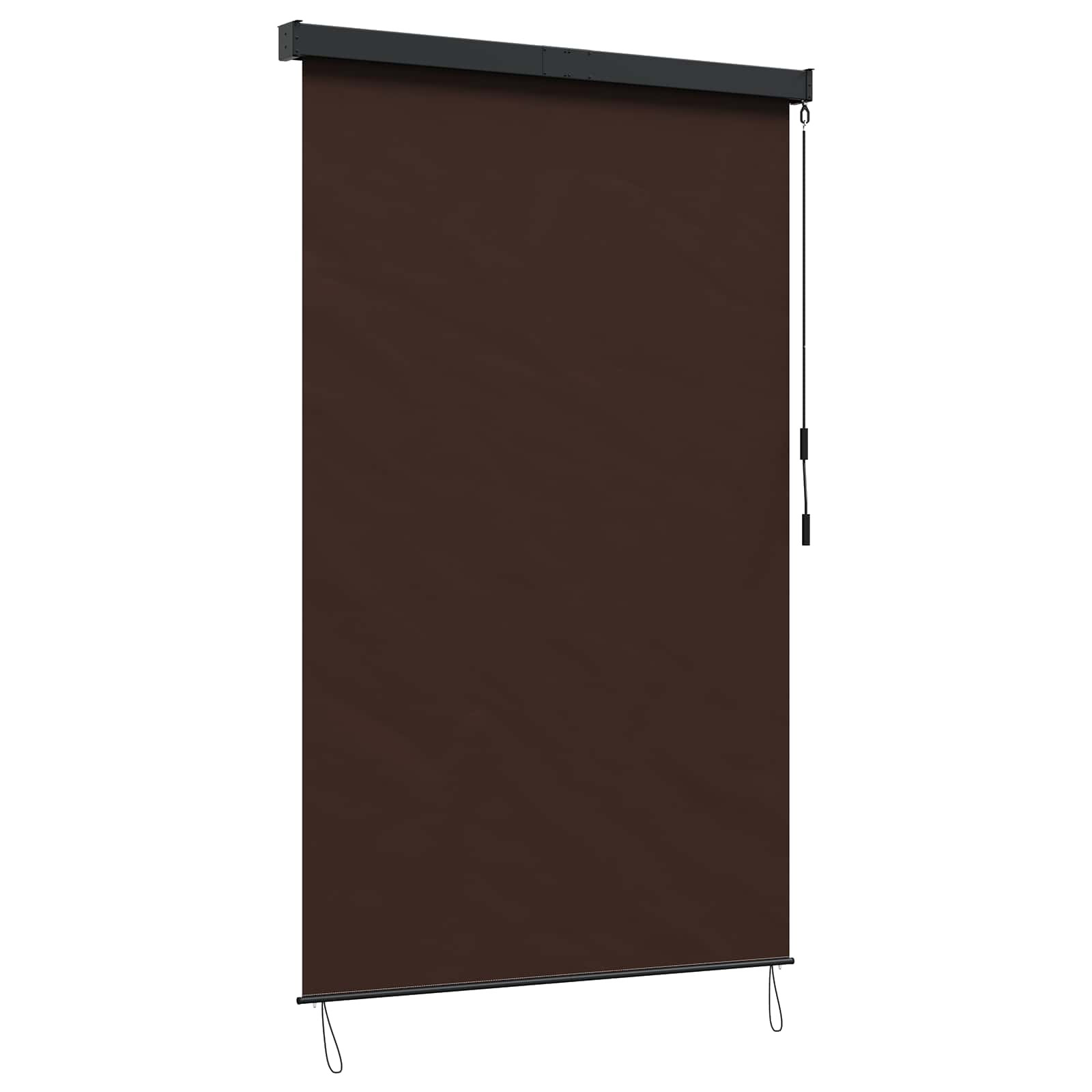 vidaXL Rollo Braun 160 x 250 cm Stoff und Aluminium