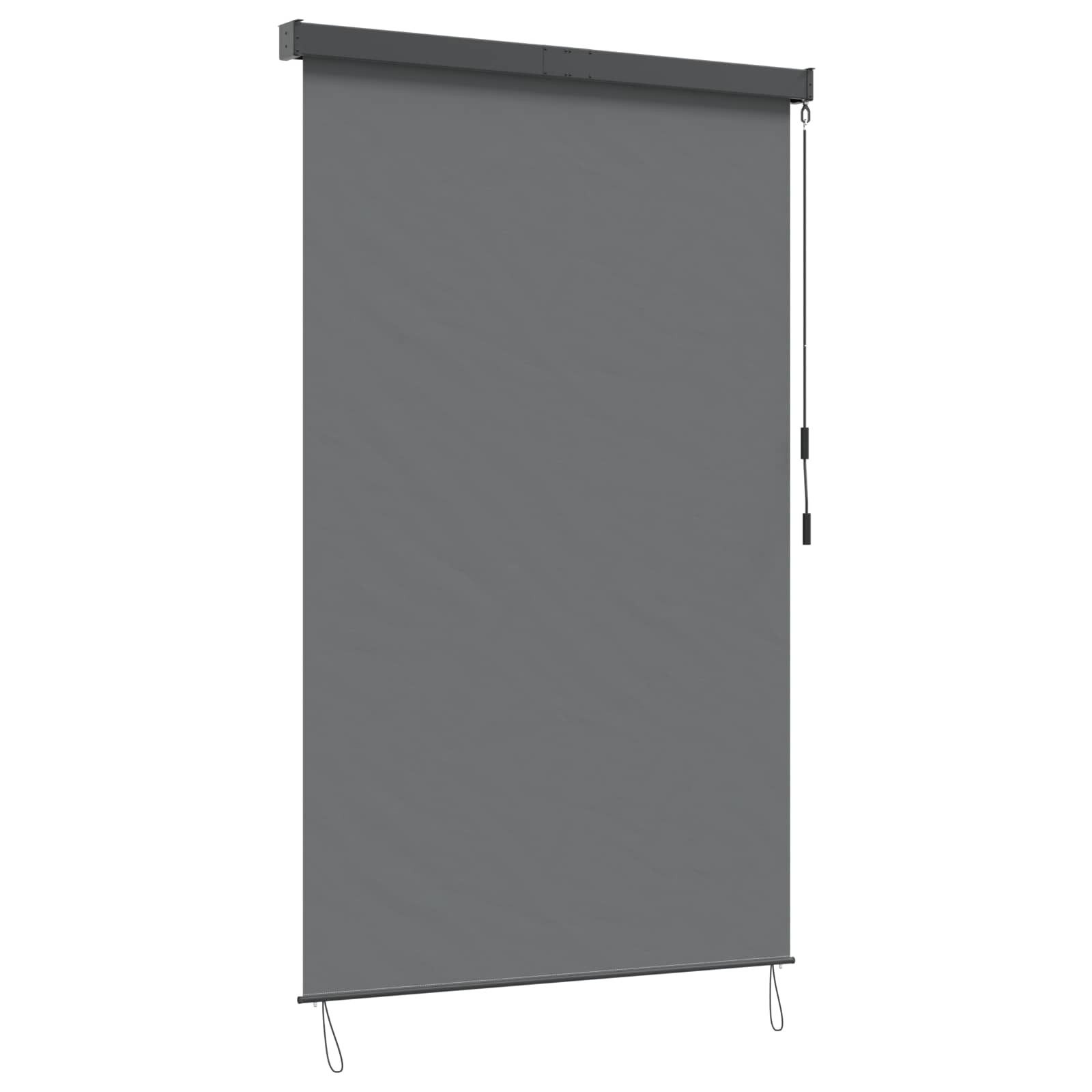 vidaXL Rollo Hellgrau 160 x 250 cm Stoff und Aluminium