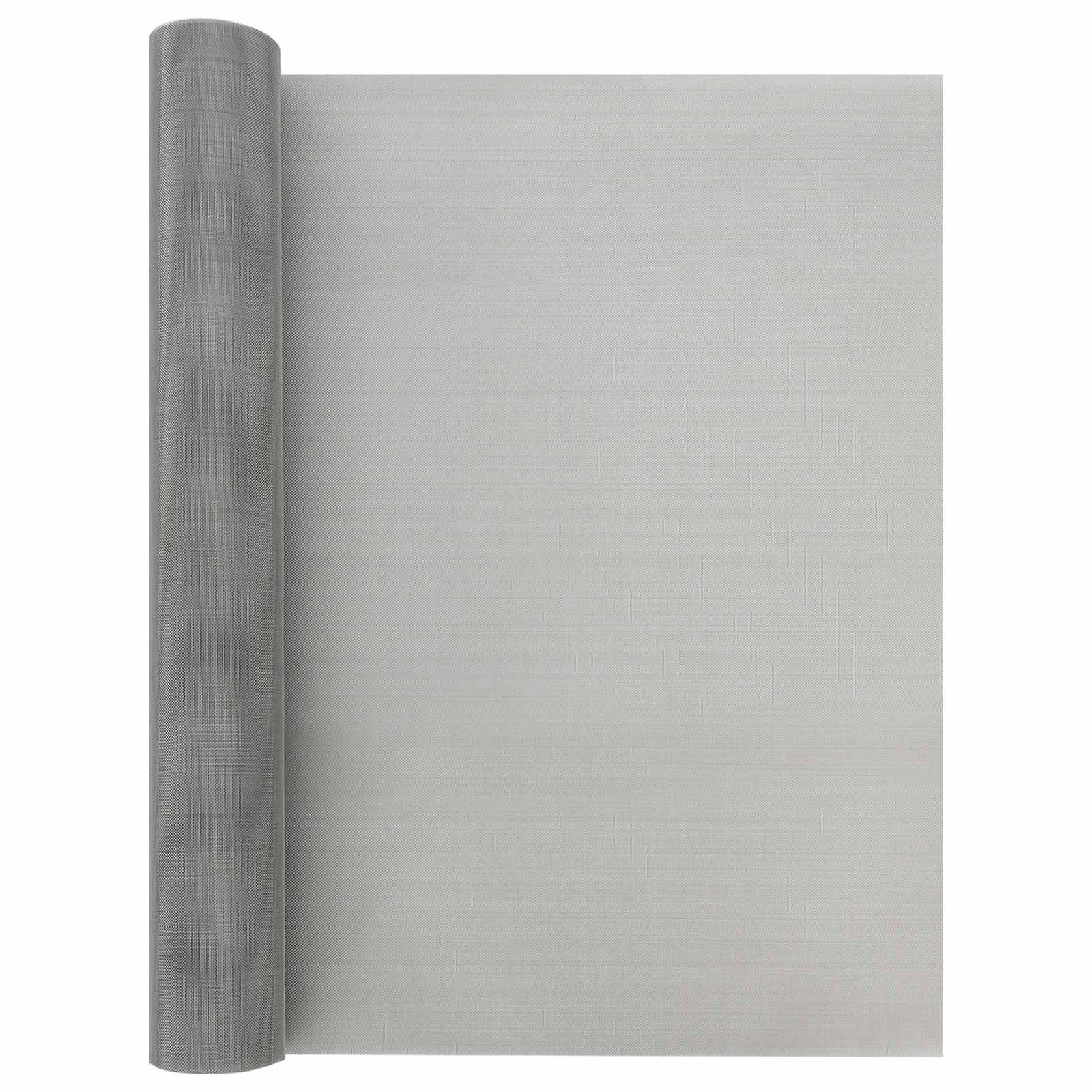 vidaXL Mesh Bildschirm 60 x 500 cm 30 Mesh Edelstahl 201 Silber