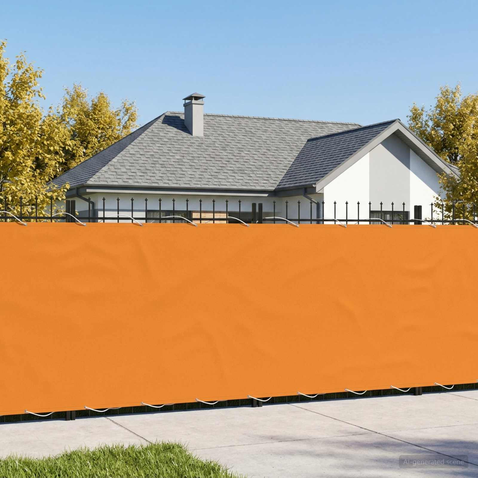 vidaXL Balkon Sichtschutz 180 x 200 cm Stoff mit PU-Beschichtung