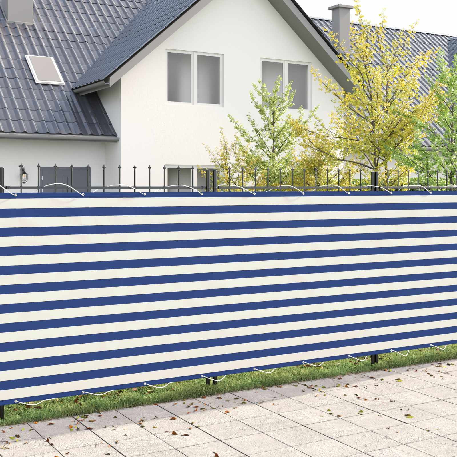 vidaXL Balkon Sichtschutz 200 x 1000 cm Stoff mit PU-Beschichtung