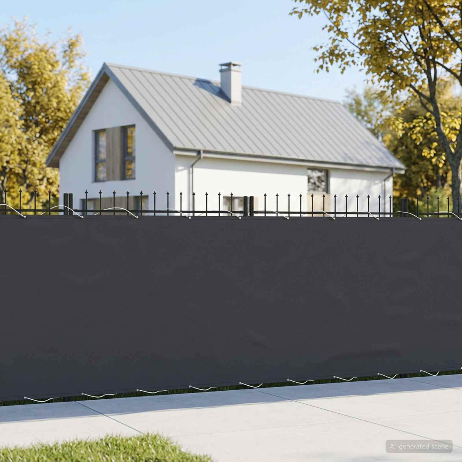 vidaXL Balkon Sichtschutz 150 x 500 cm Stoff mit PU-Beschichtung