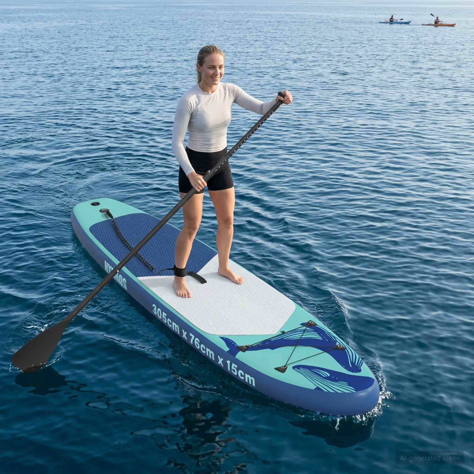 vidaXL Aufblasbares Stand Up Paddle Board HYDROS 305 x 76 x 15 cm für