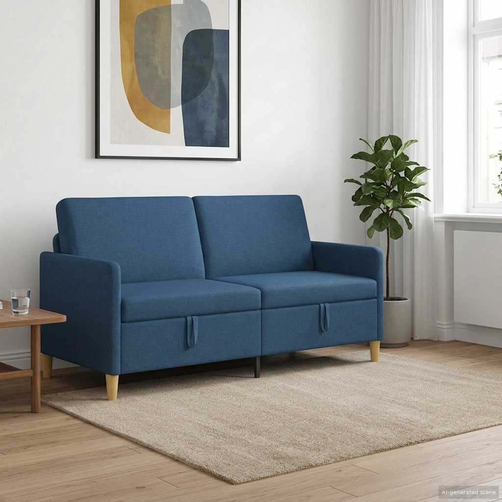 vidaXL Sofa mit Stauraum Blau 172 x 78 x 87 cm Polyester