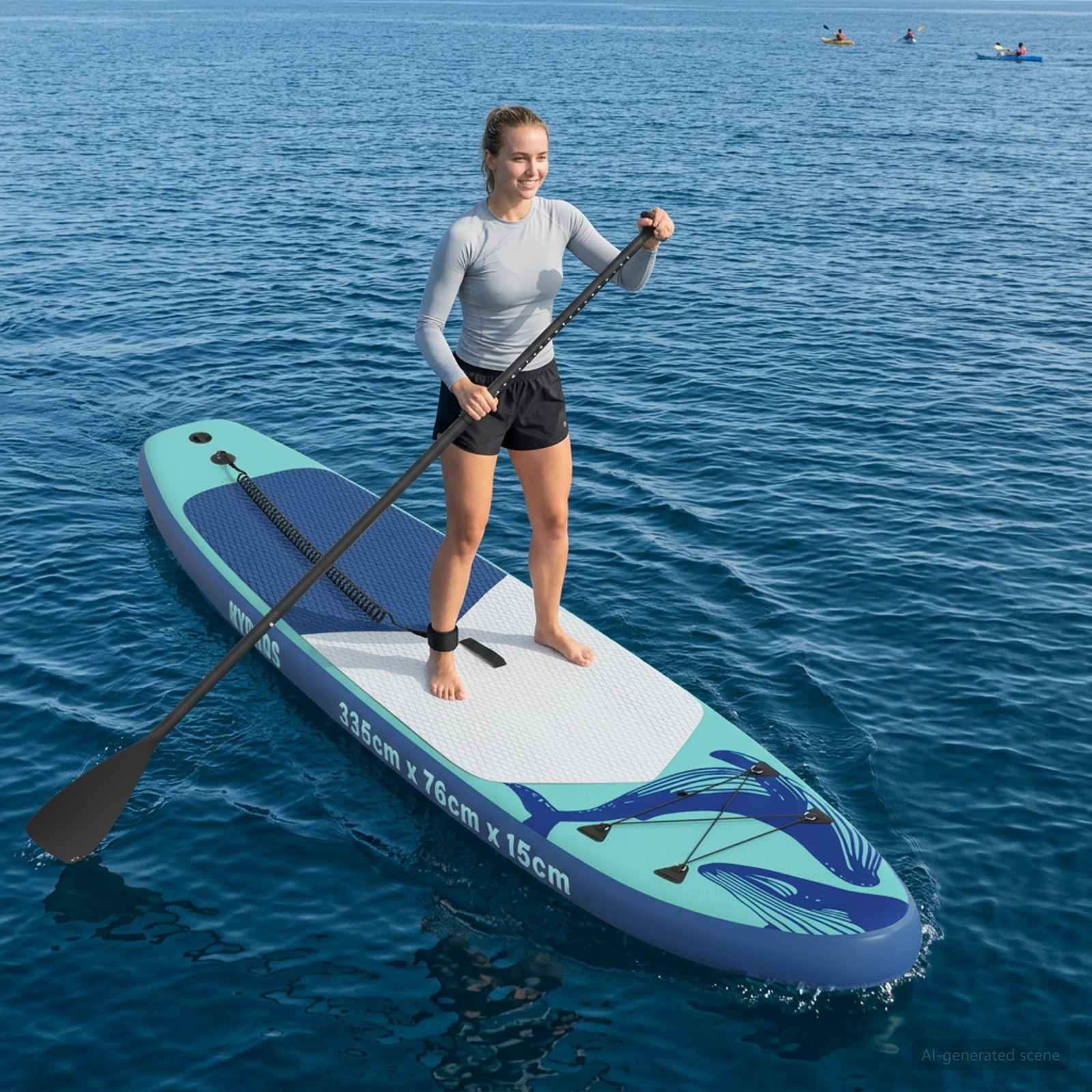vidaXL Aufblasbares Stand Up Paddle Board HYDROS 335 x 76 x 15 cm für