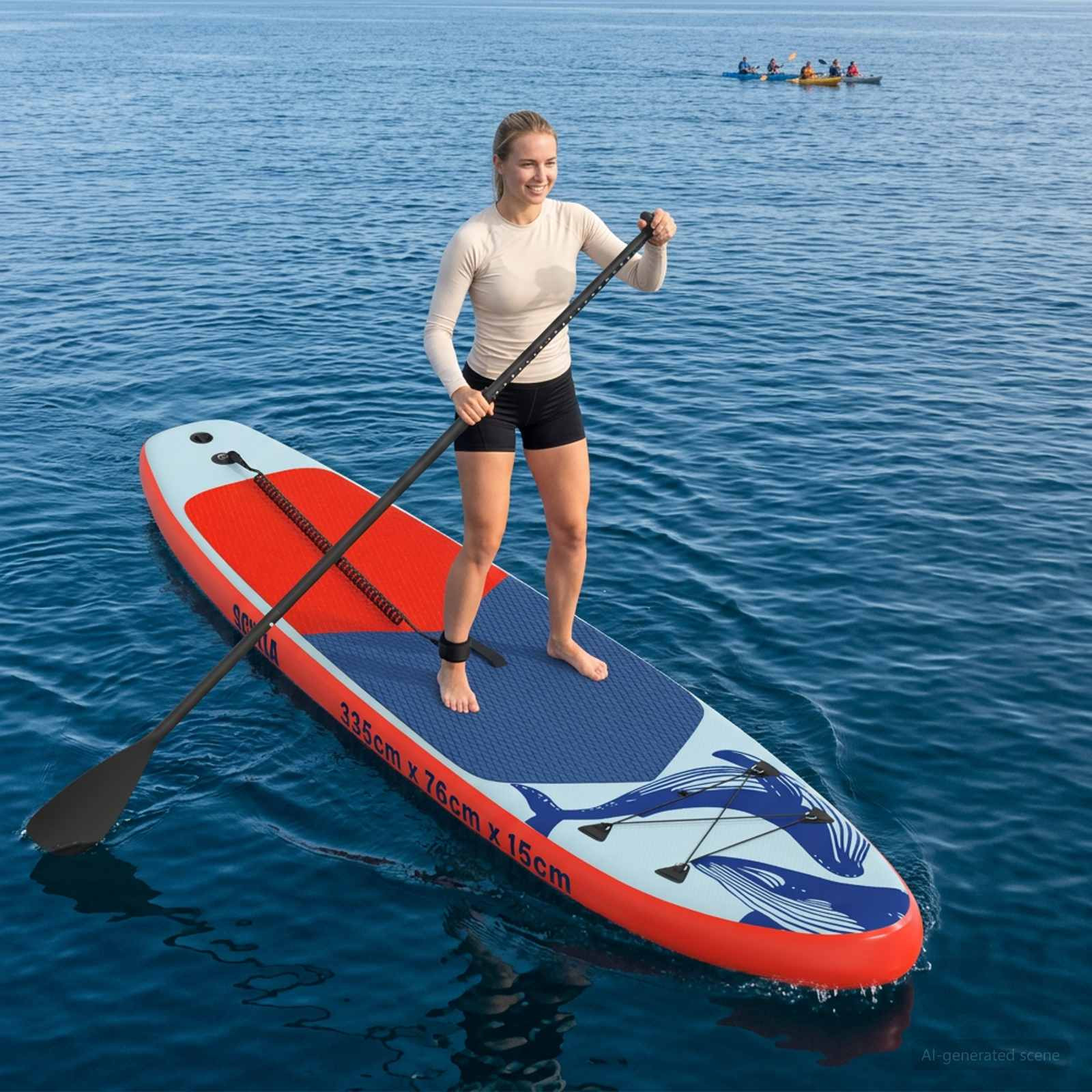 vidaXL Aufblasbares Stand Up Paddle Board SCYLLA 335 x 76 x 15 cm Blau