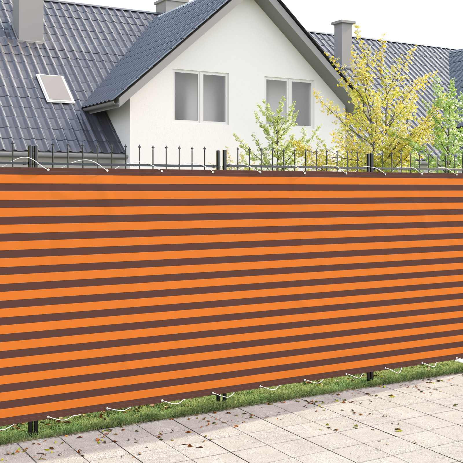 vidaXL Balkon Sichtschutz 200 x 400 cm Stoff mit PU-Beschichtung
