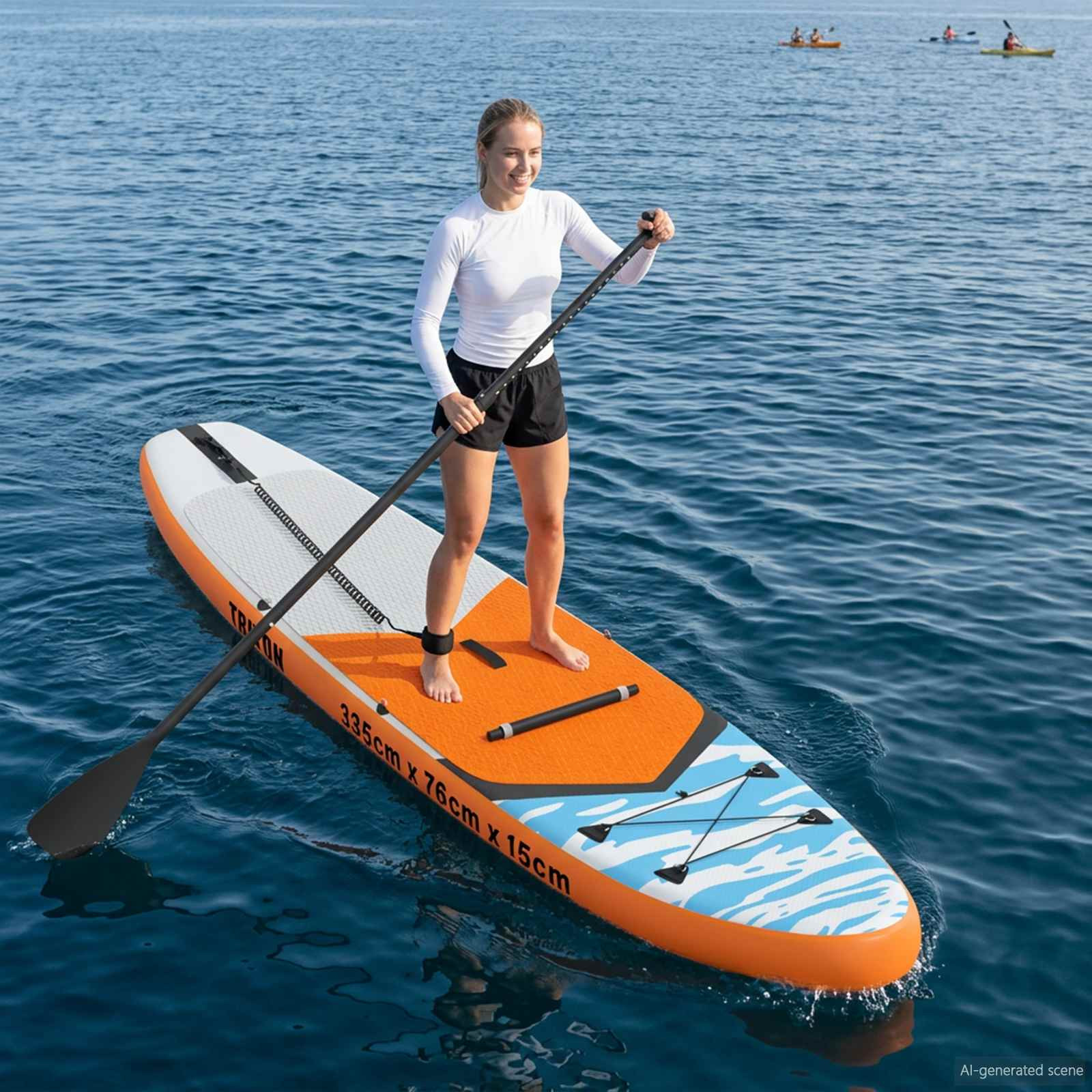 vidaXL SUP Board mit Sitz 2-in-1 TRITON 335 x 76 x 15 cm Blau für