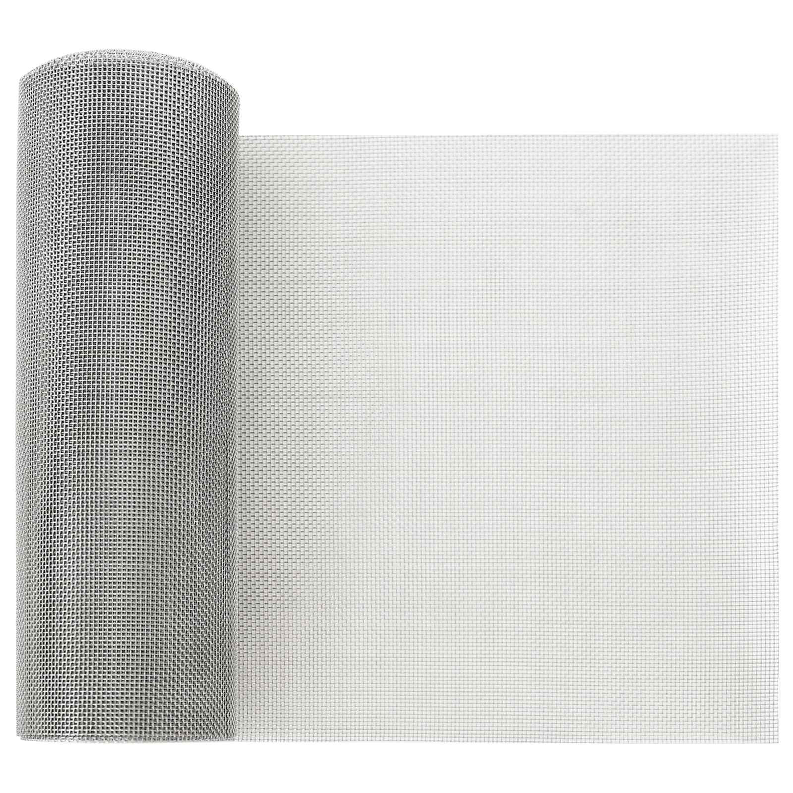 vidaXL Drahtgeflecht 20 x 500 cm 18 Mesh Edelstahl 304 Silber