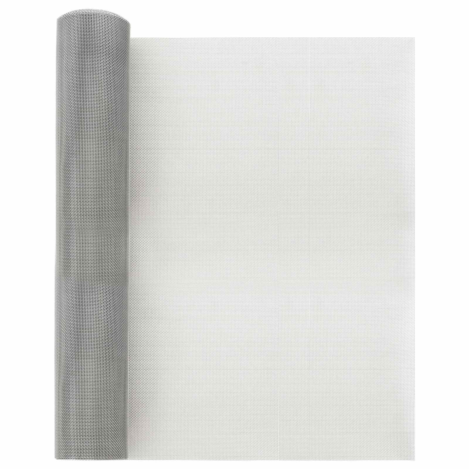 vidaXL Drahtgeflecht 40 x 2000 cm 18 Mesh Edelstahl 304 Silber