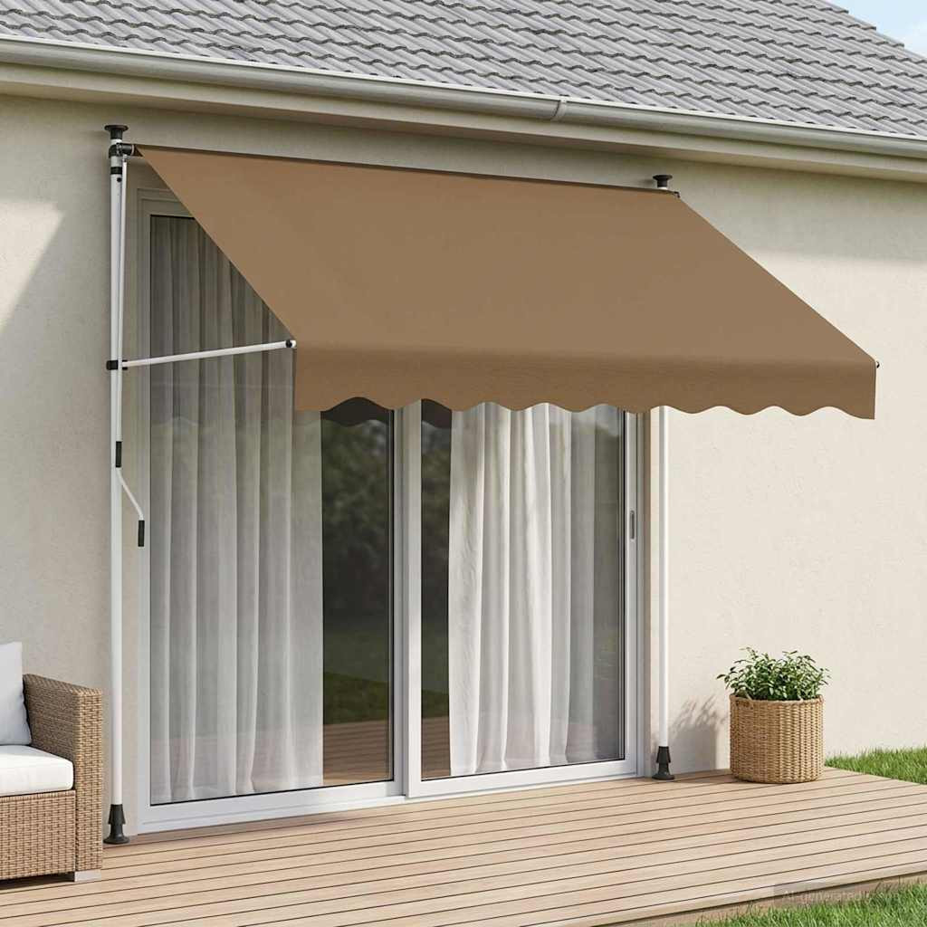 vidaXL Manuell einziehbare Markise Beige 350 cm