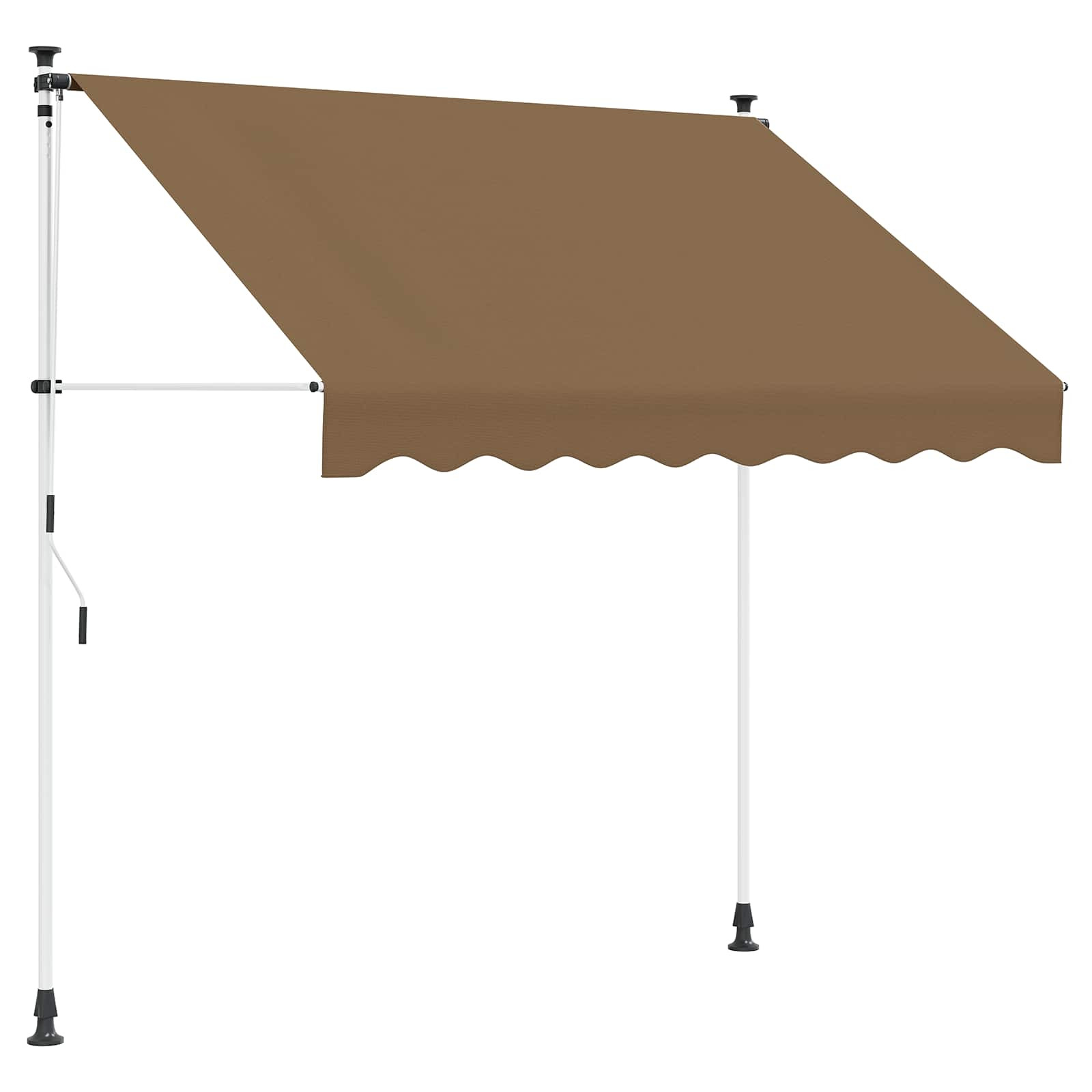 vidaXL Manuell einziehbare Markise Beige 400 cm