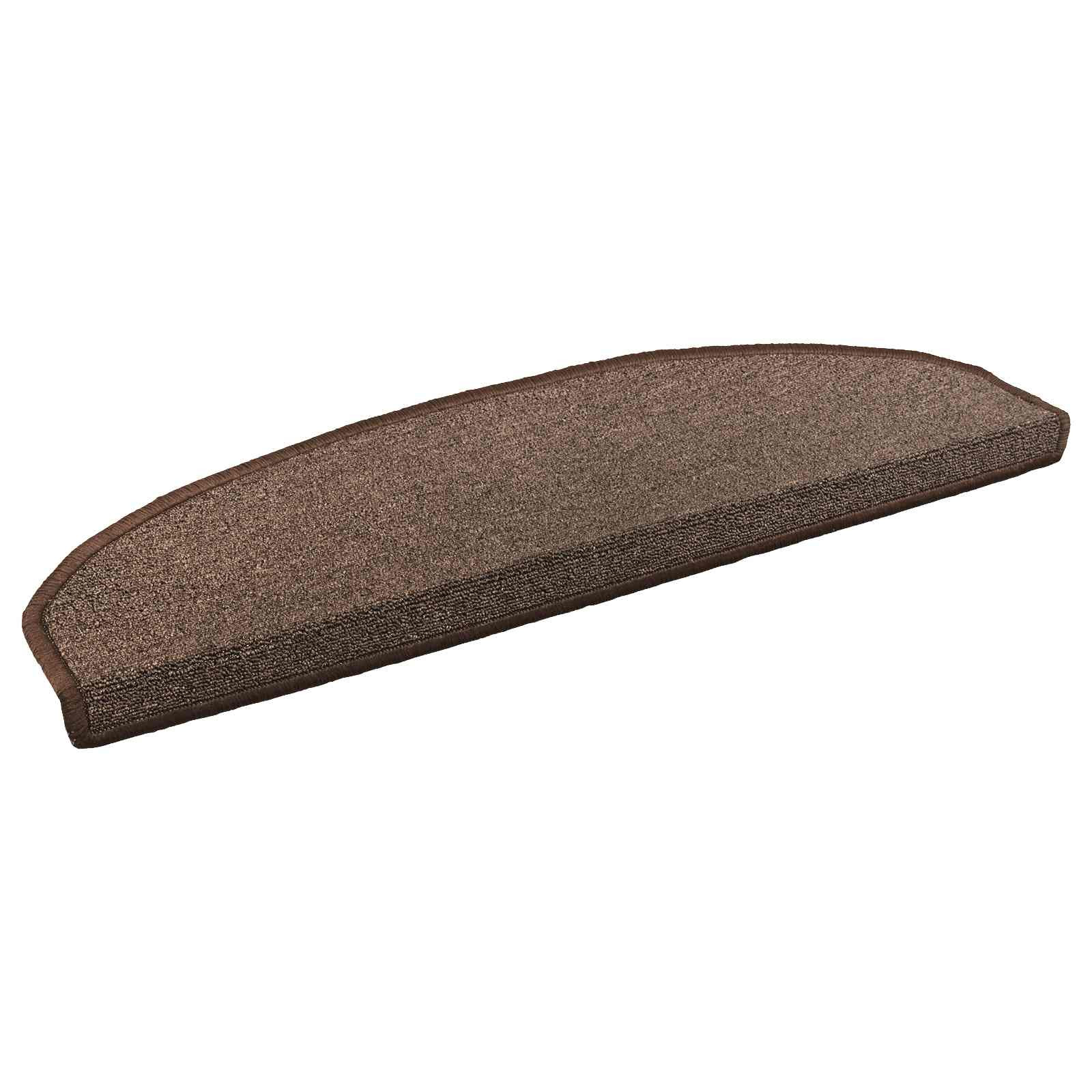 vidaXL Selbstklebende Treppenschoner Halbkreis 15 pcs Kaffeebraun