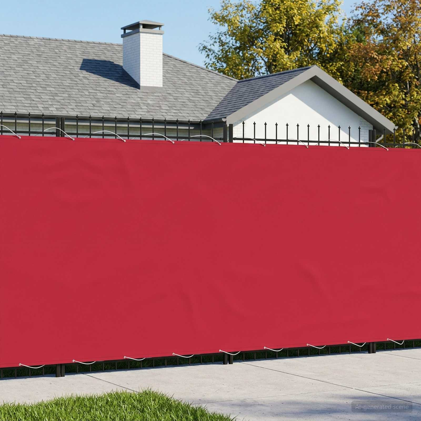 vidaXL Balkon Sichtschutz 200 x 200 cm Stoff mit PU-Beschichtung