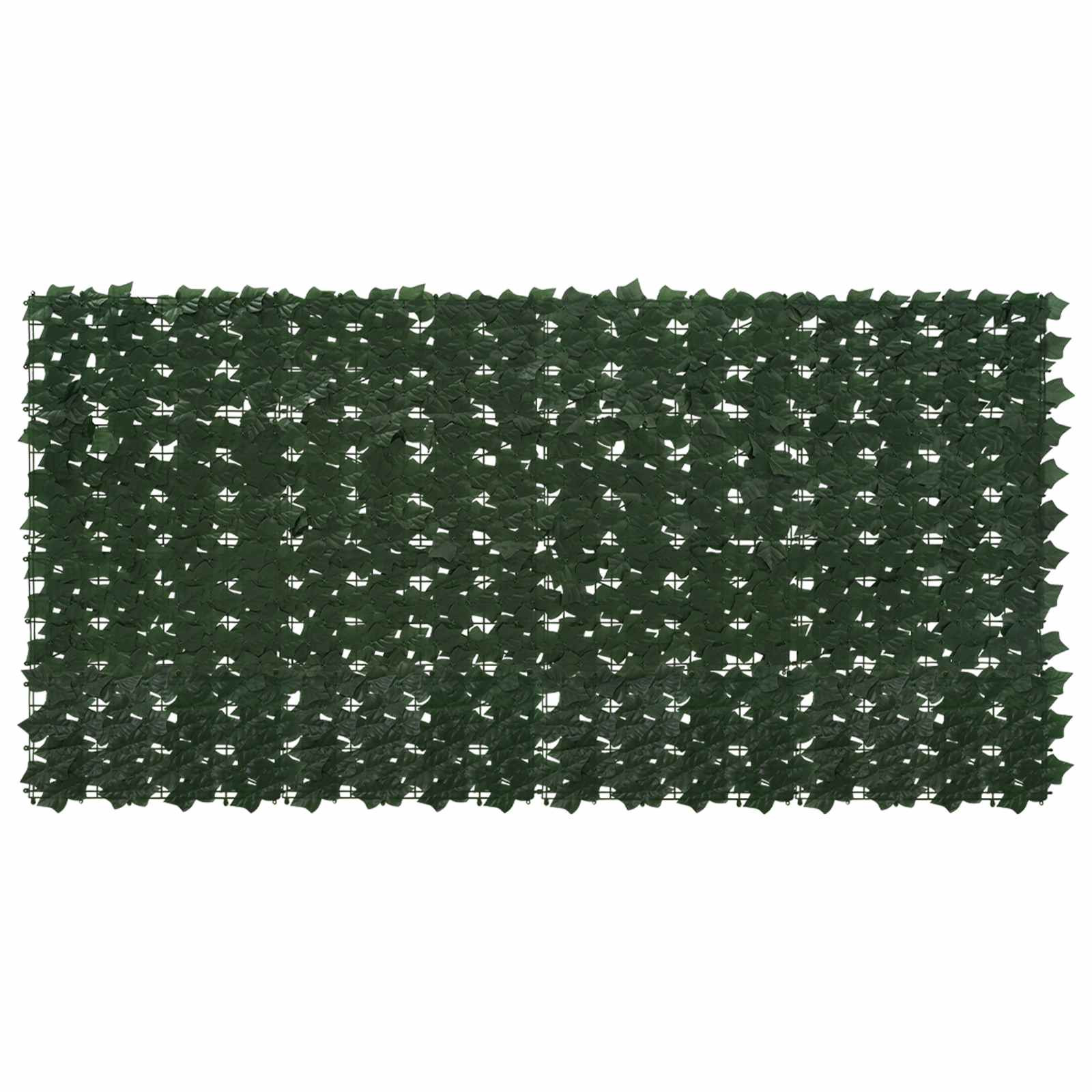 vidaXL Balkonsichtschutz mit Blättern Dunkelgrün 200 x 100 cm