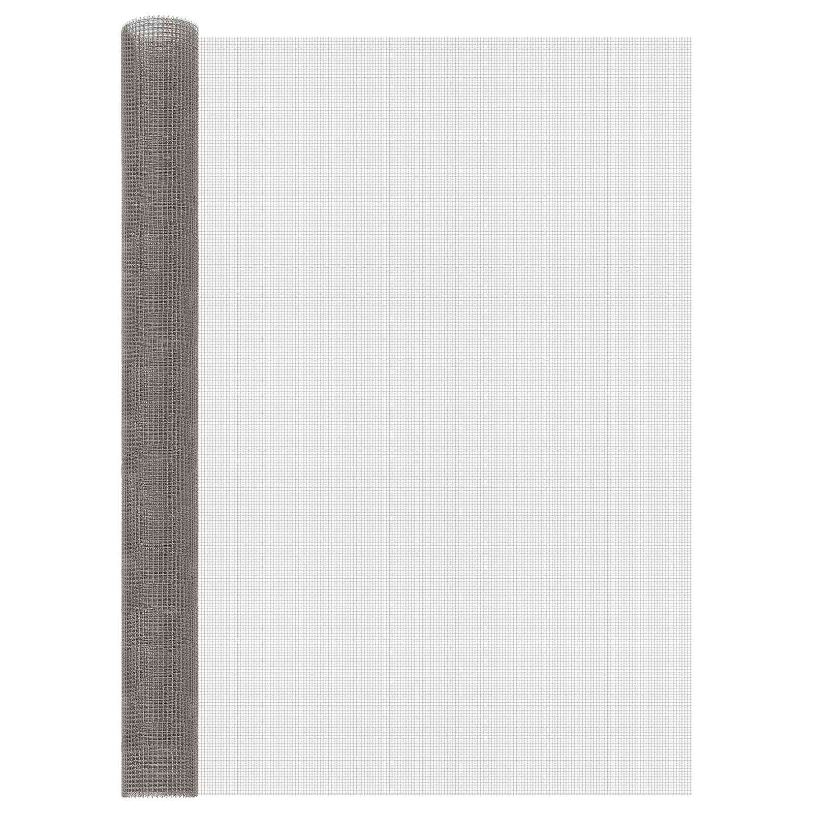 vidaXL Mesh Bildschirm 120 x 500 cm 3 Mesh Edelstahl 201 Silber