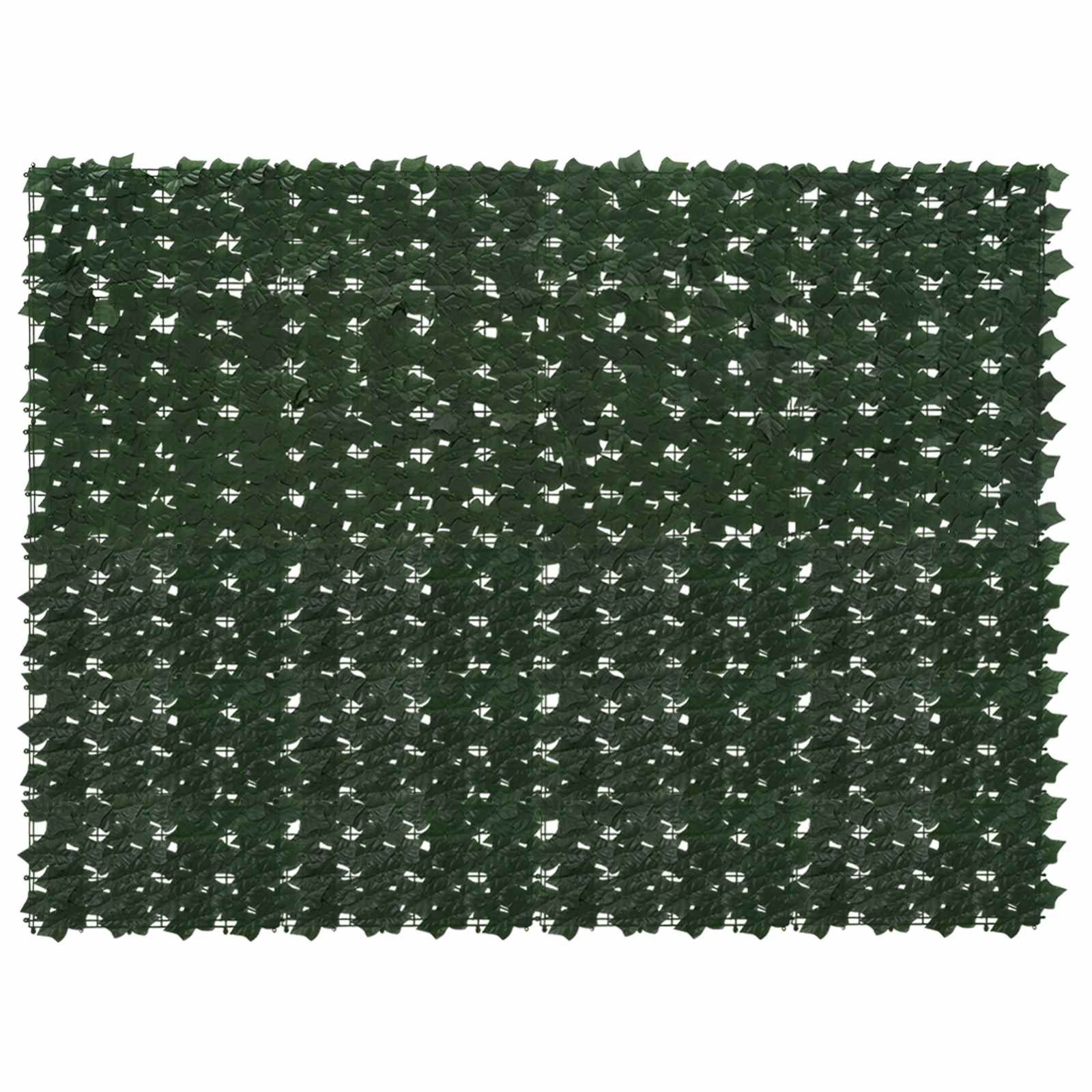 vidaXL Balkonsichtschutz mit Blättern Dunkelgrün 200 x 150 cm