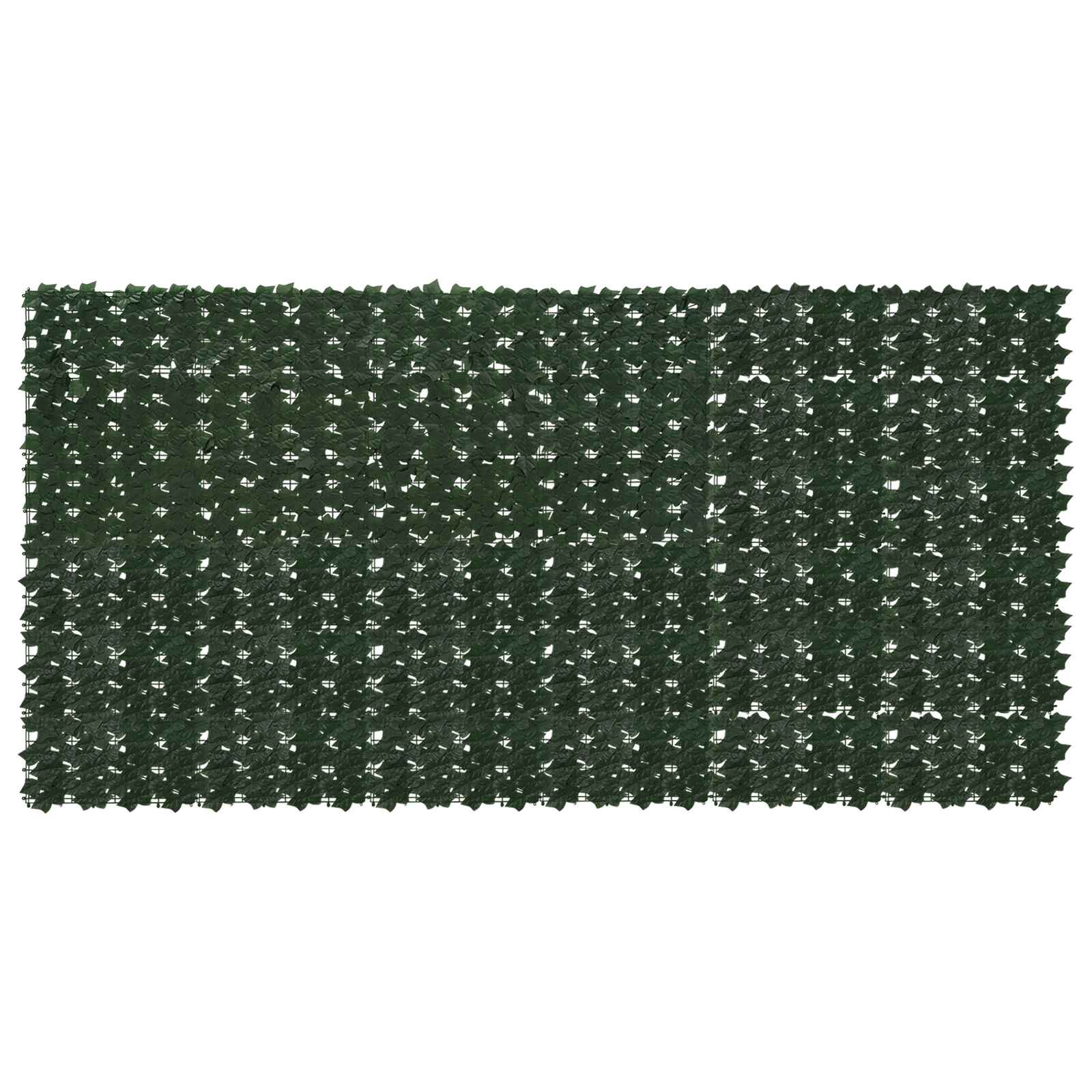vidaXL Balkonsichtschutz mit Blättern Dunkelgrün 300 x 150 cm