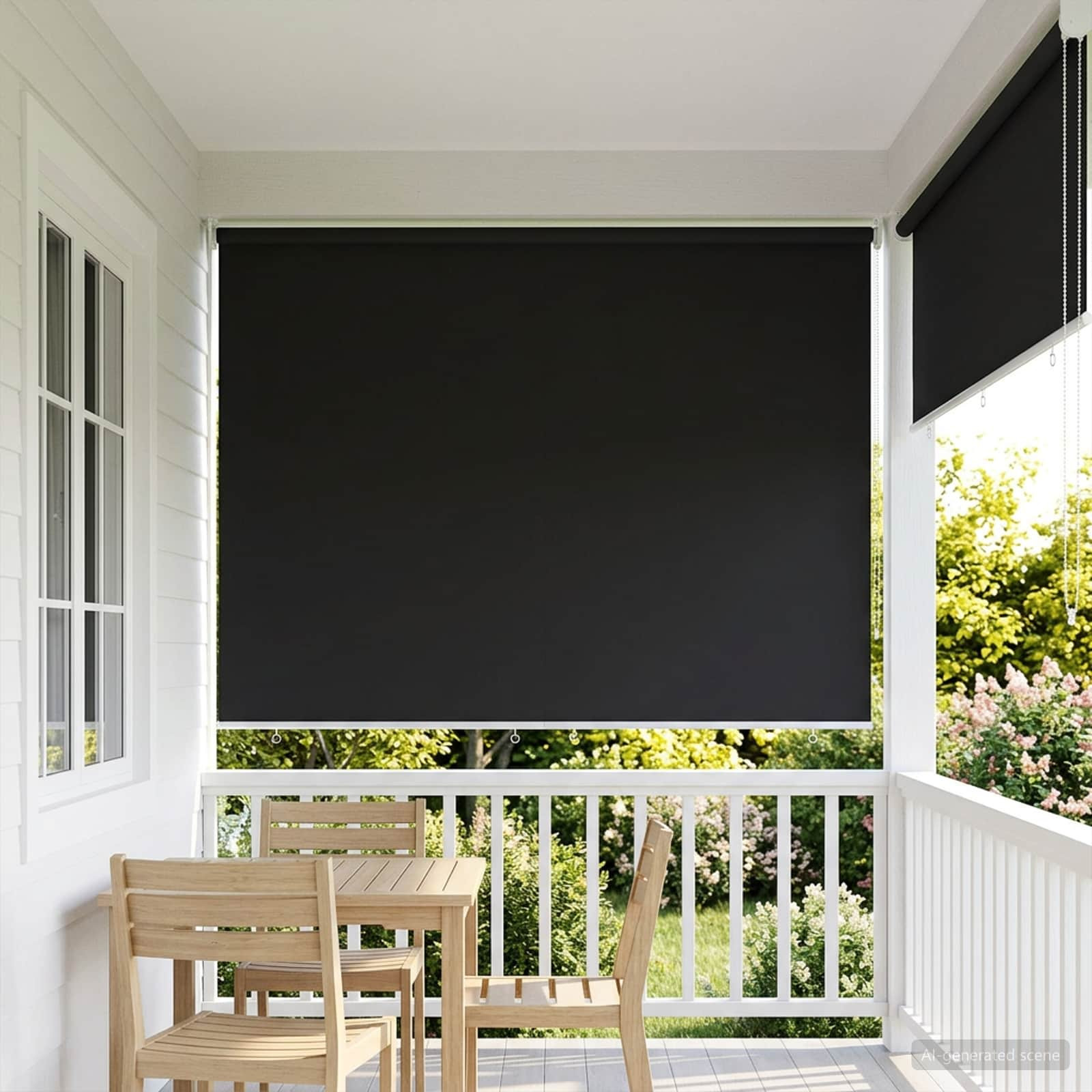 vidaXL Außen-Rollos mit UV-Schutz Anthrazit 165 x 230 cm (B x H)