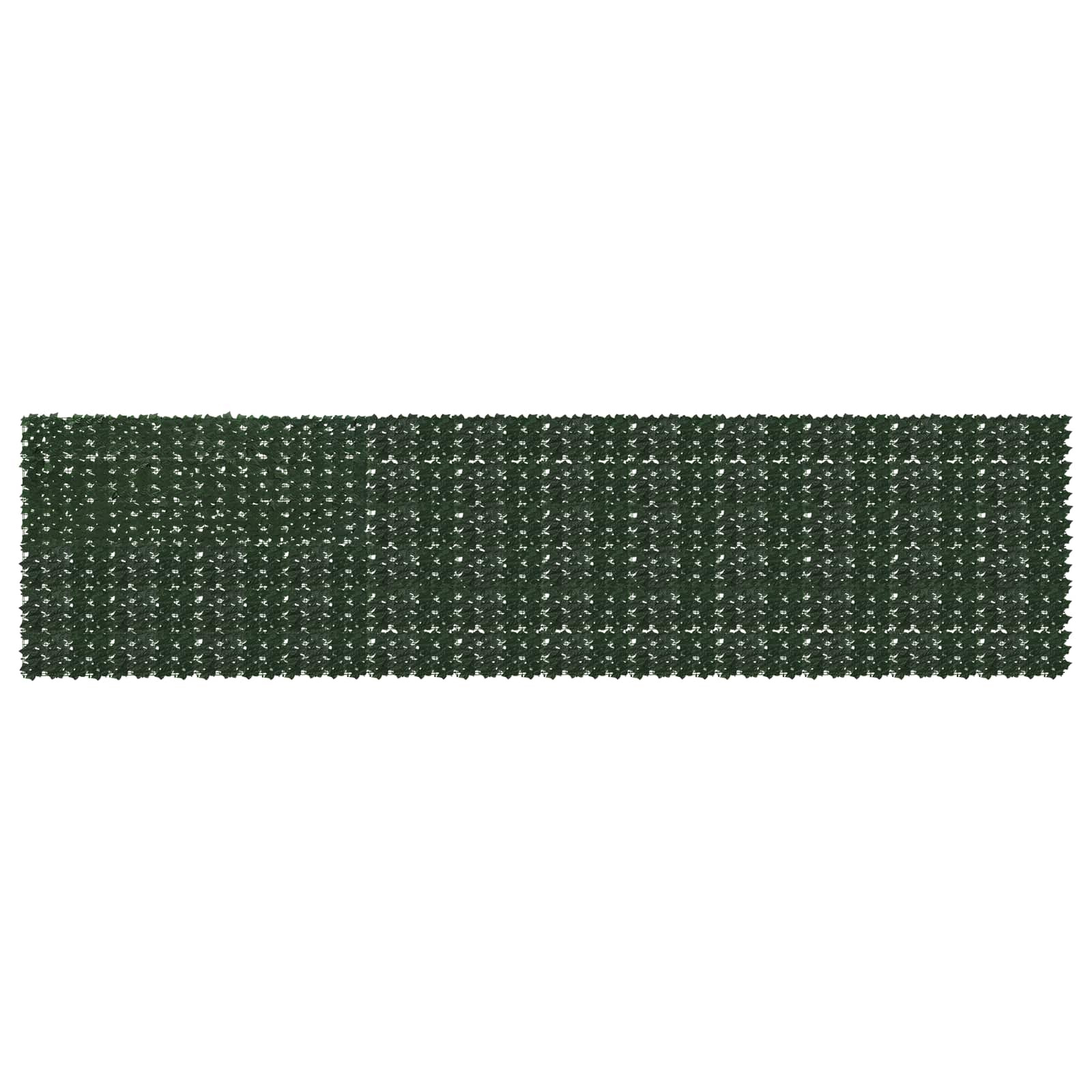vidaXL Balkonsichtschutz mit Blättern Dunkelgrün 600 x 150 cm