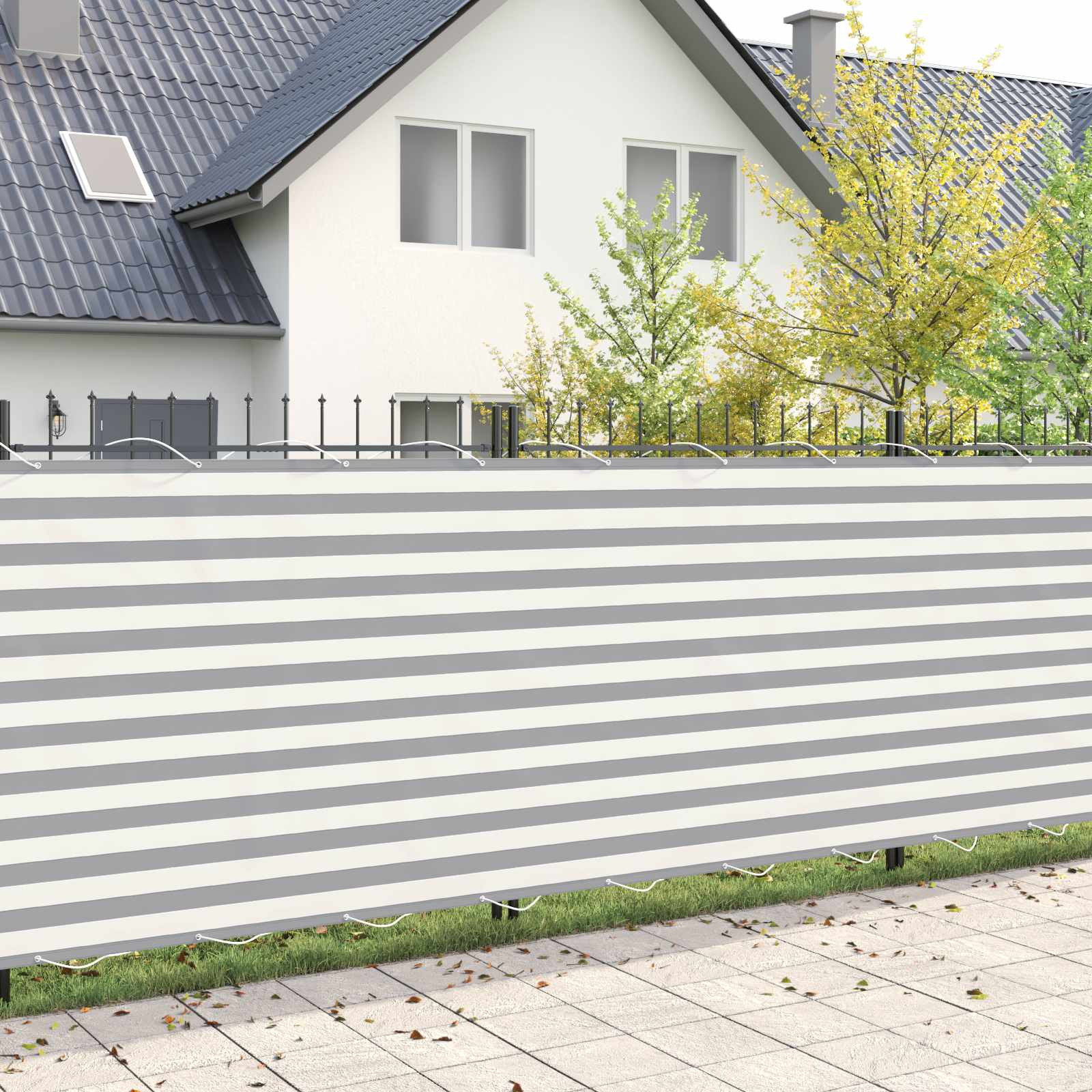 vidaXL Balkon Sichtschutz 180 x 1000 cm Stoff mit PU-Beschichtung